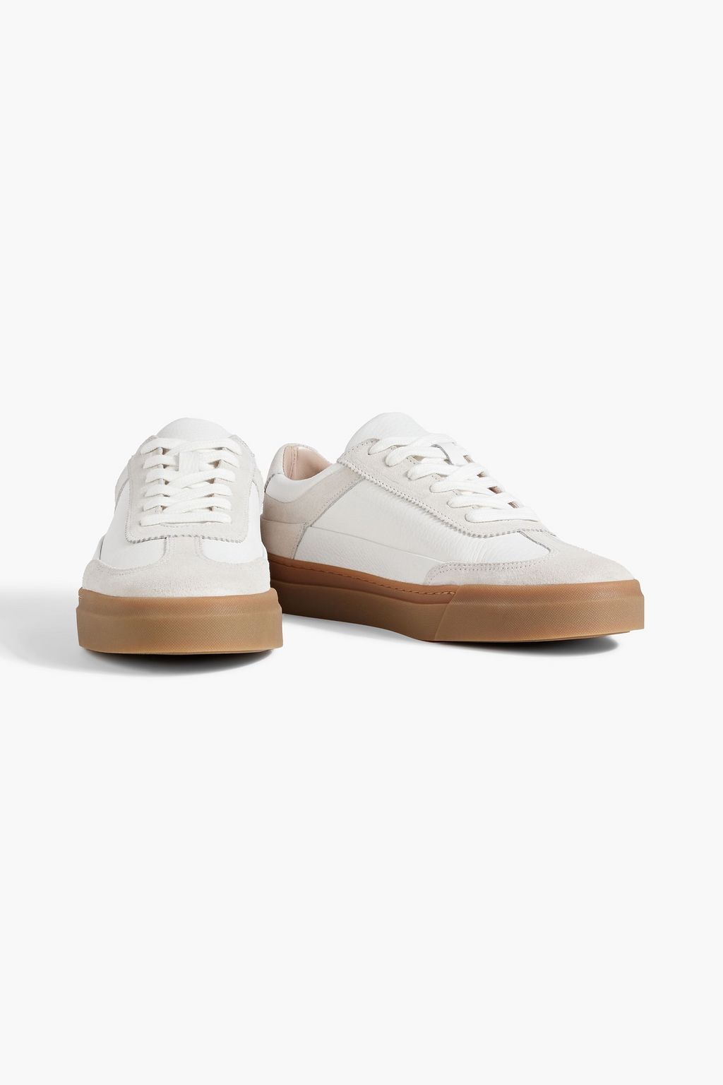 IRIS & INK Gina leather and suede sneakers