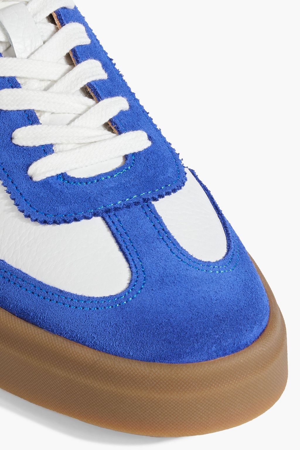 IRIS & INK Gina leather and suede sneakers