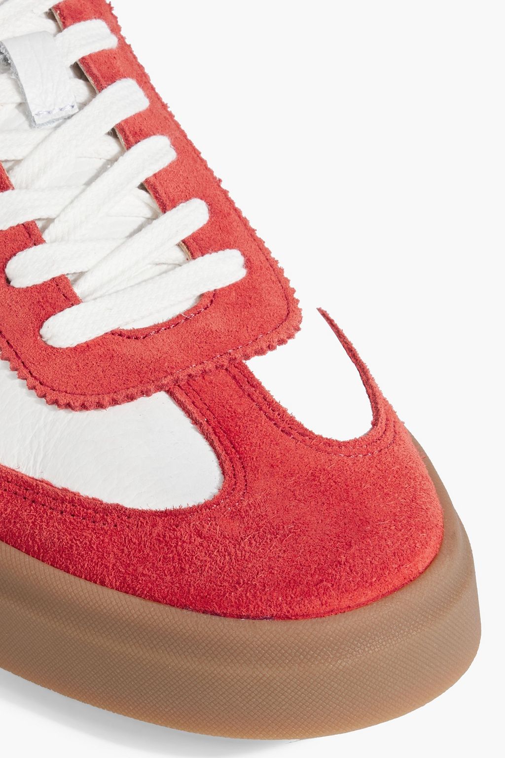 IRIS & INK Gina leather and suede sneakers