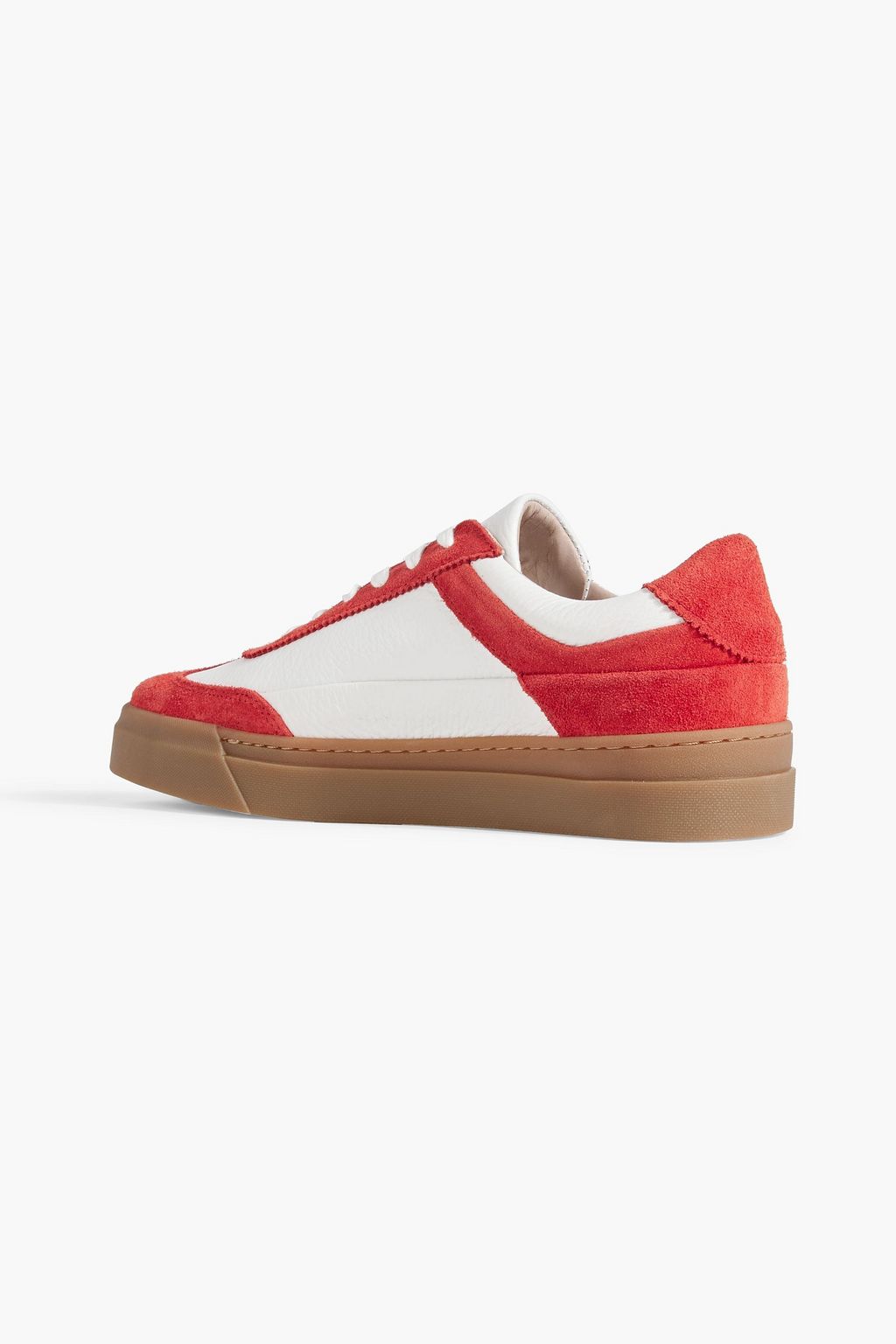 IRIS & INK Gina leather and suede sneakers