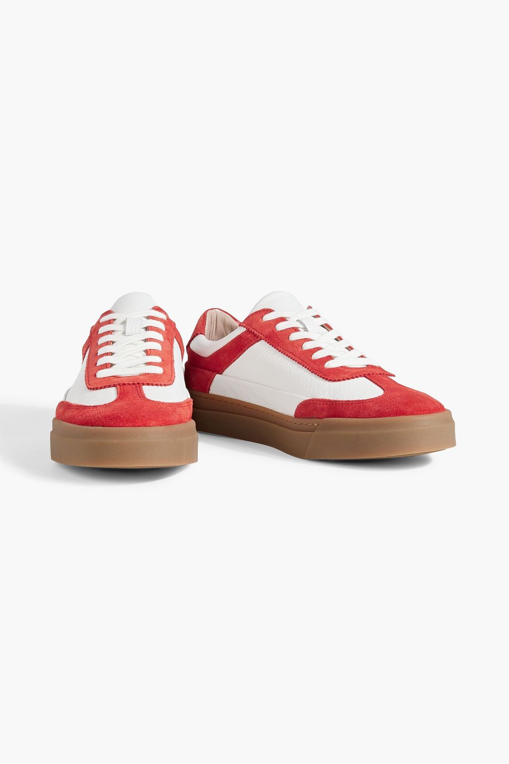 IRIS & INK Gina leather and suede sneakers