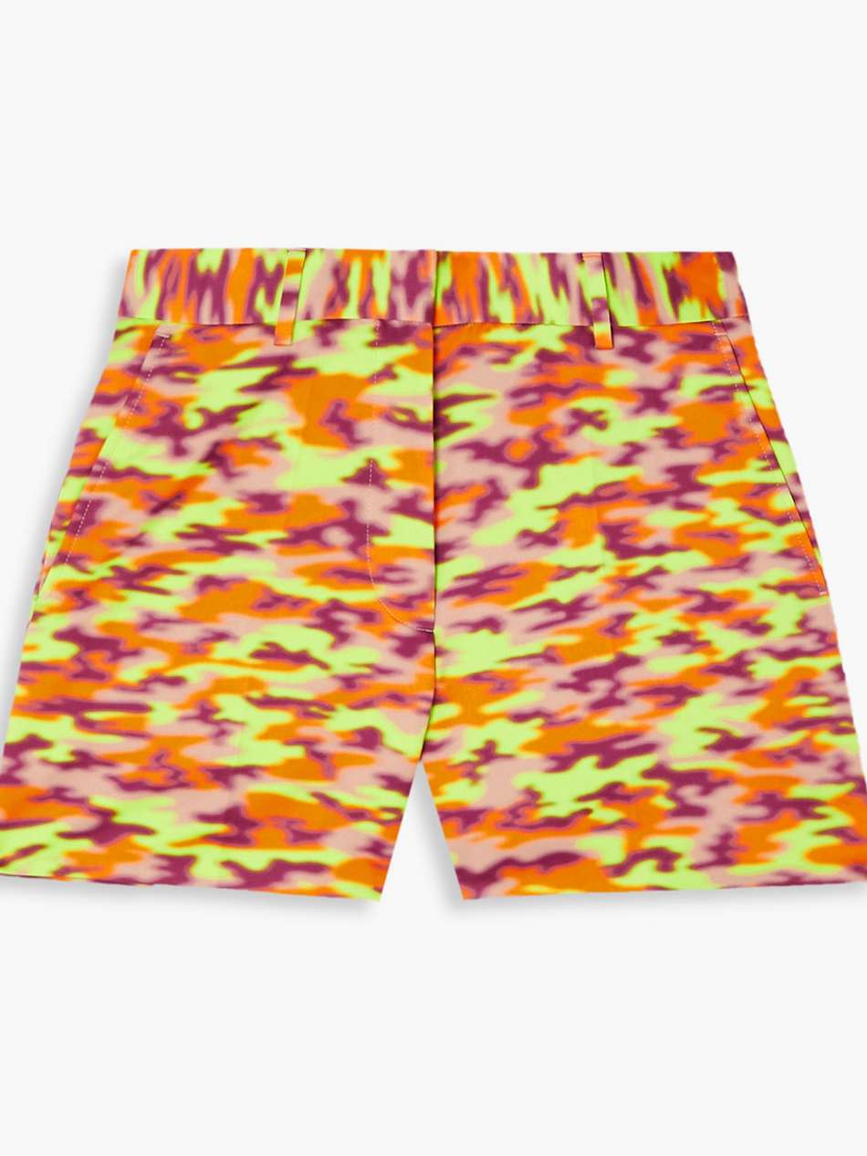 printed cotton shorts