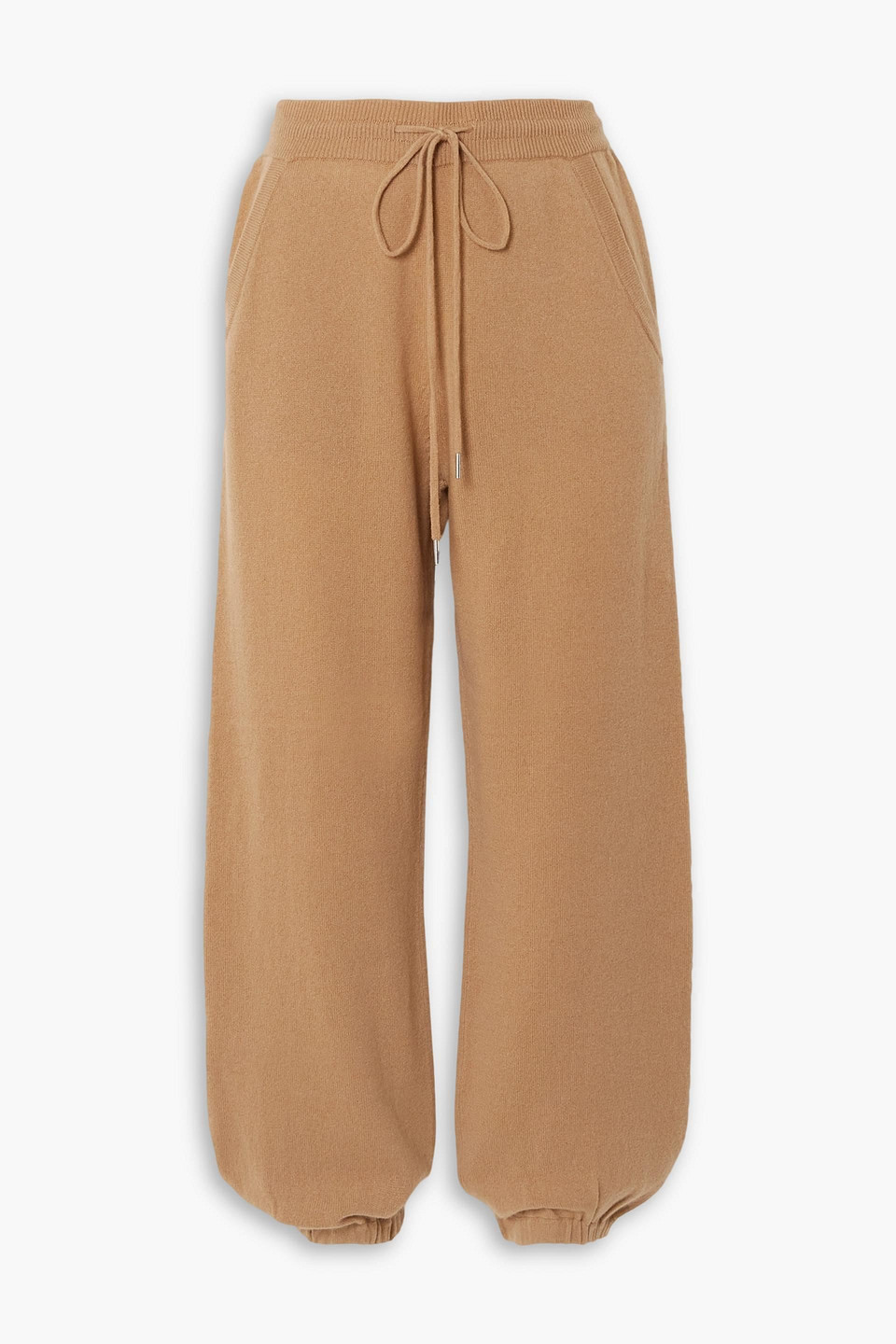 Nili Lotan Cashmere Track Trousers In Camel