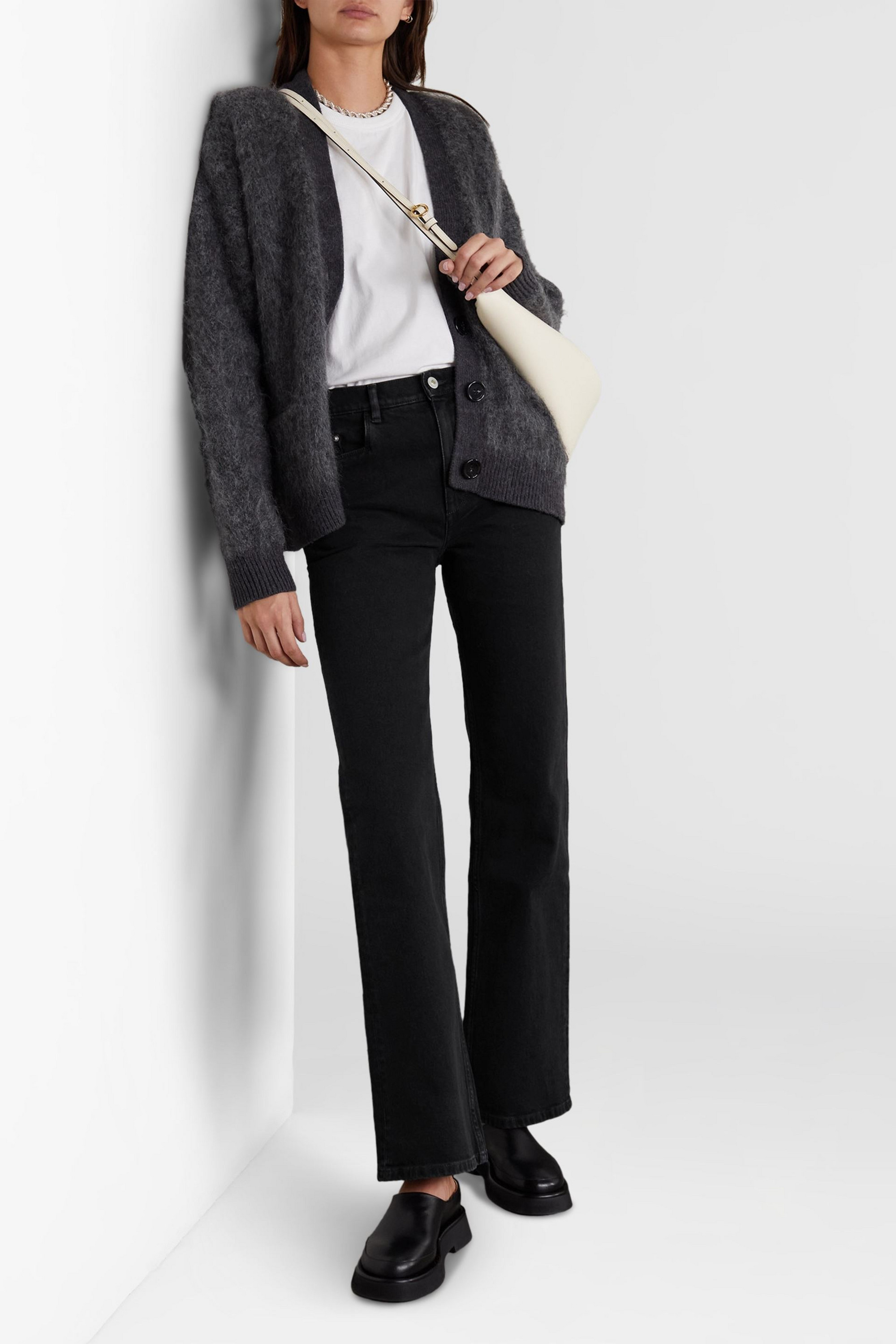 WANDLER Daisy high-rise flared jeans