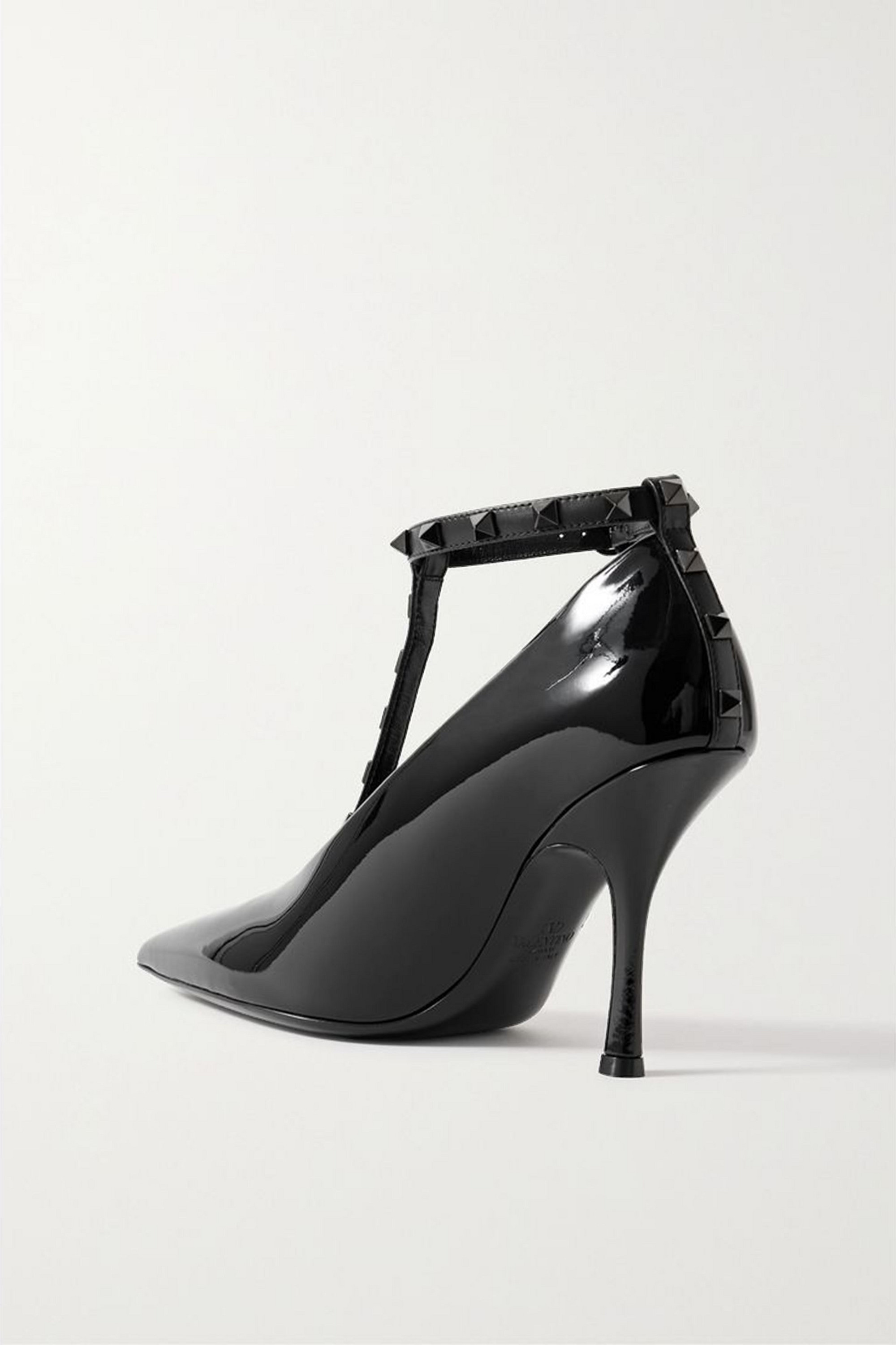 Valentino Garavani Rockstud patent-leather pumps