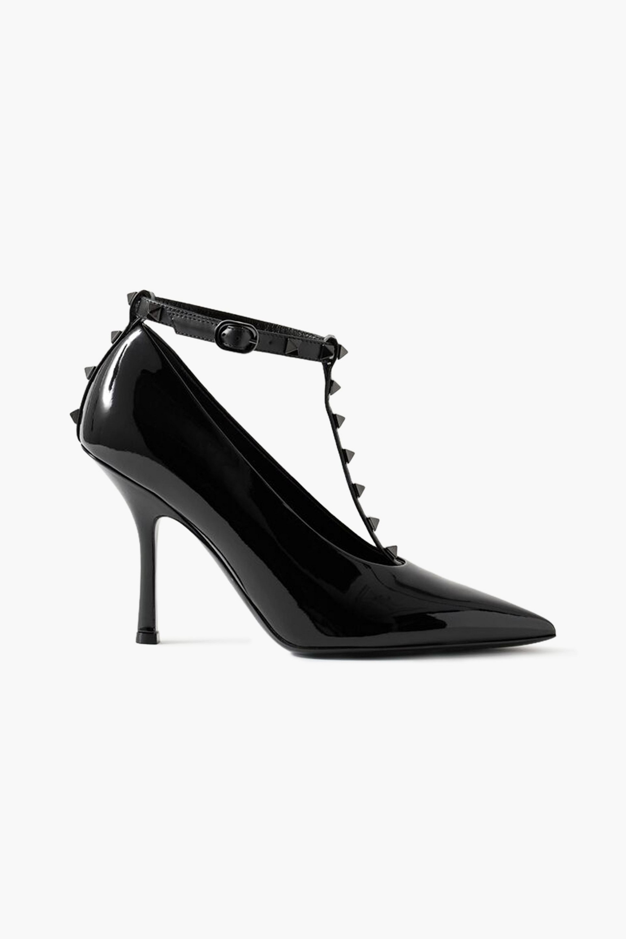 Valentino Garavani Rockstud patent-leather pumps