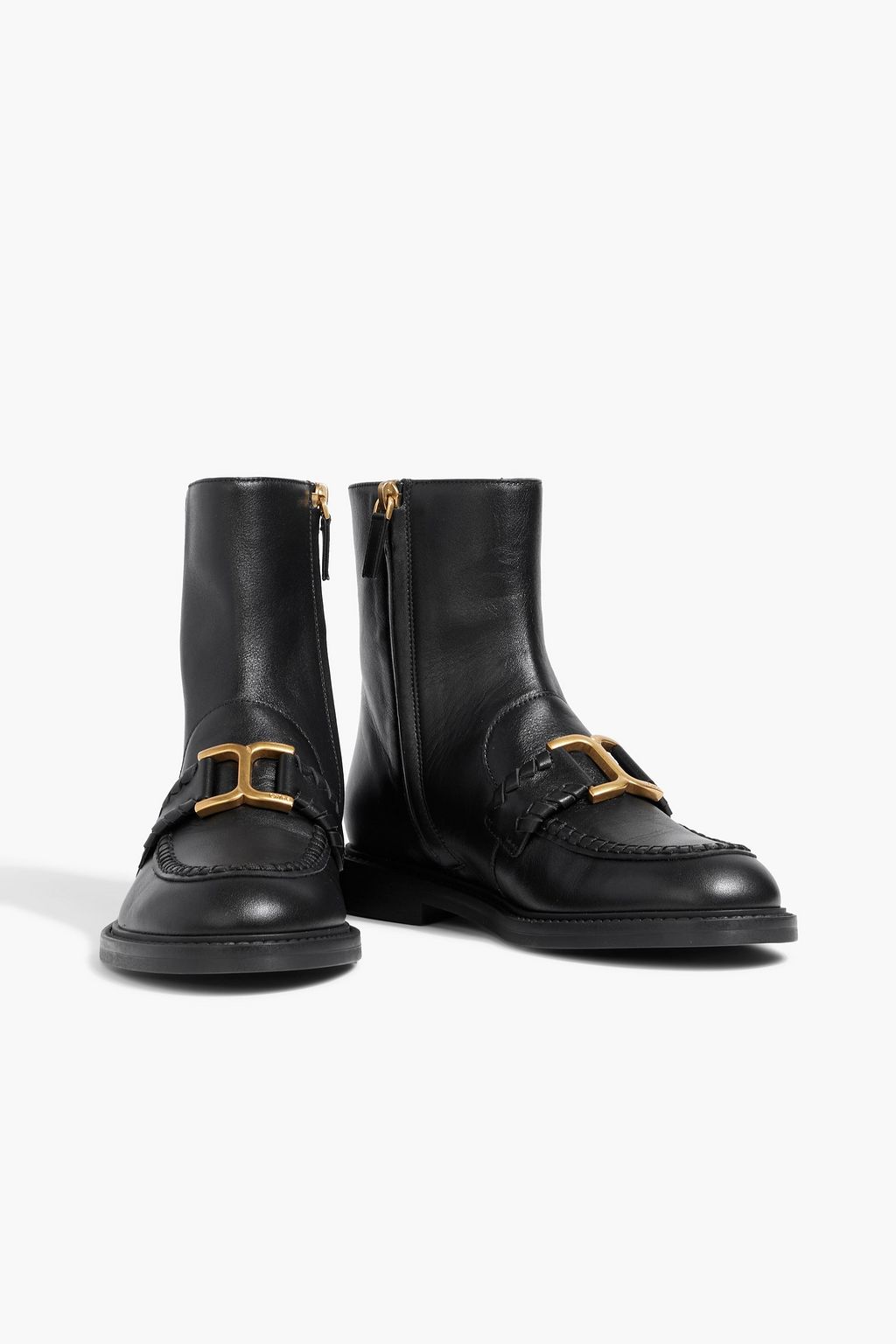 CHLOÉ Marcie embellished leather ankle boots