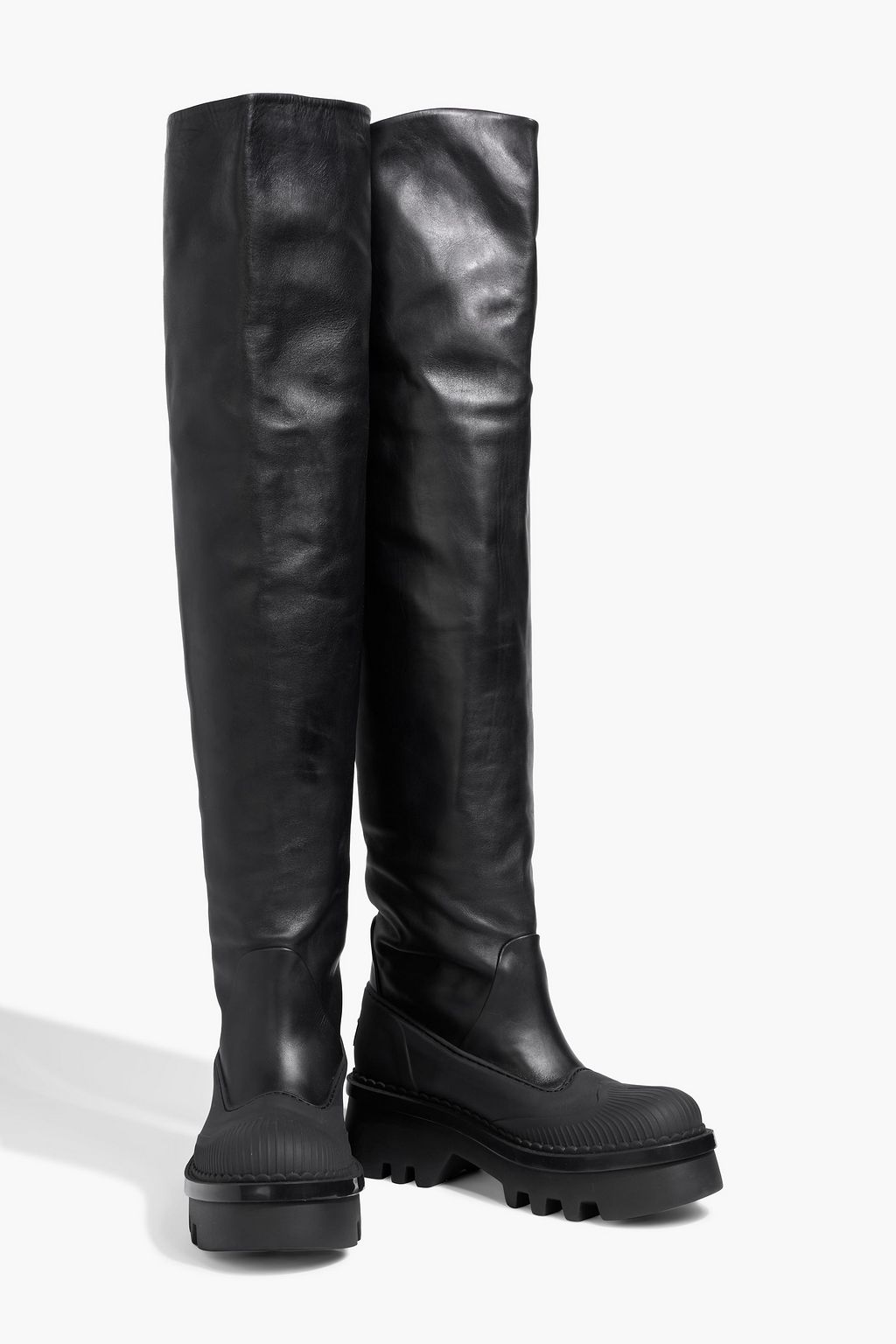 CHLOÉ Raina leather platform over-the-knee boots