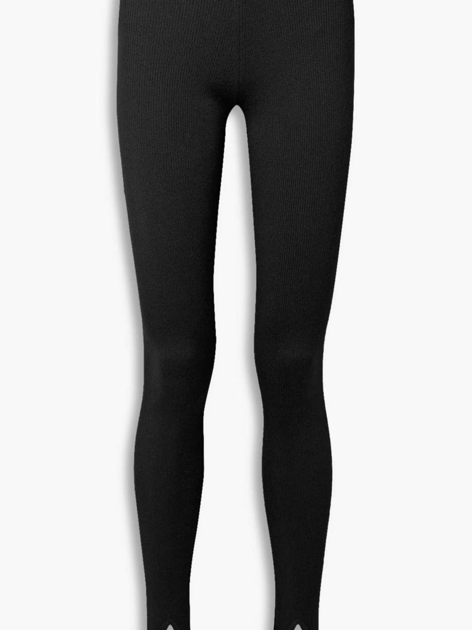 ribbed cashmere-blend stirrup leggings