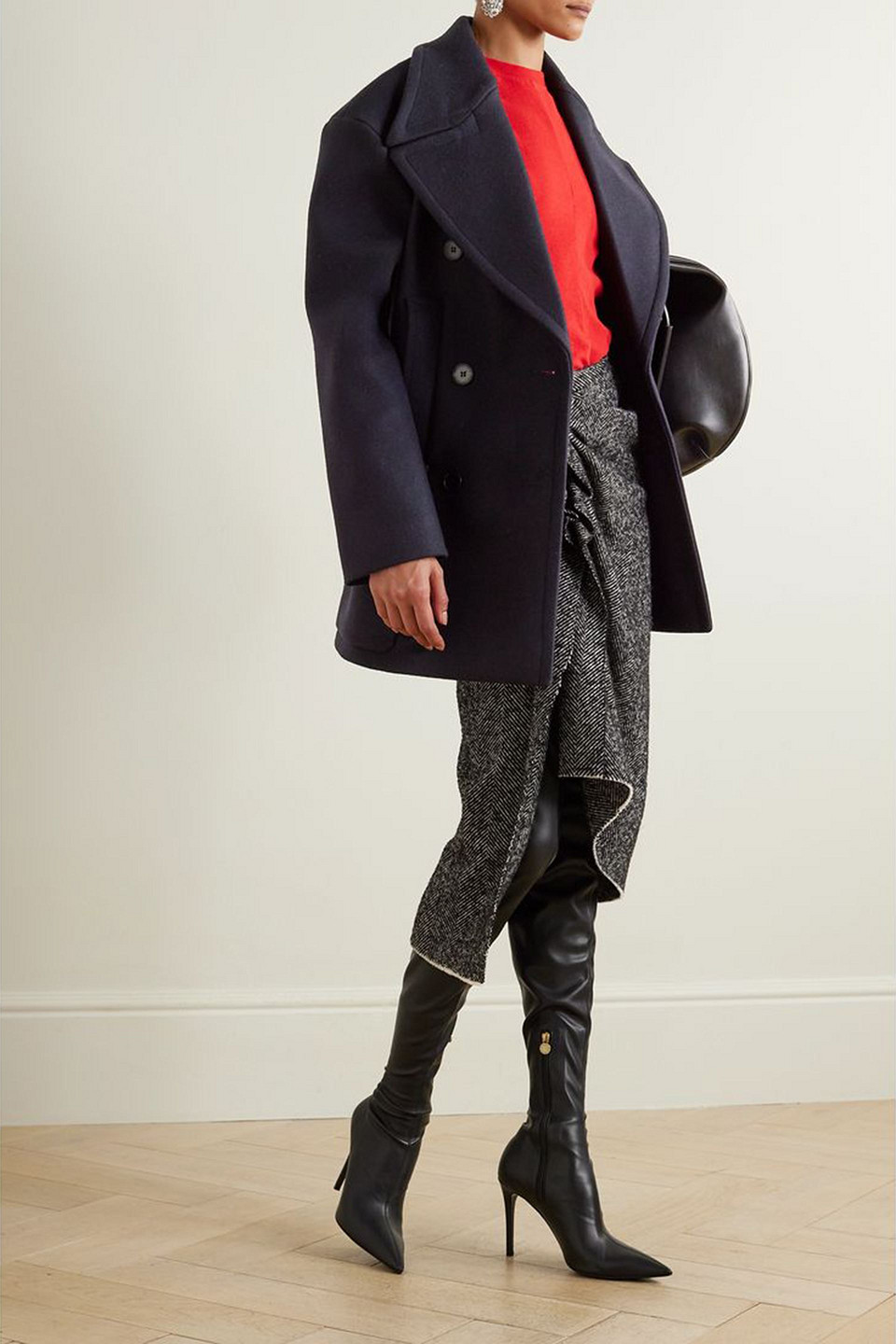  Stella Mccartney - Double-breasted Wool Jacket - Blue - It 34 