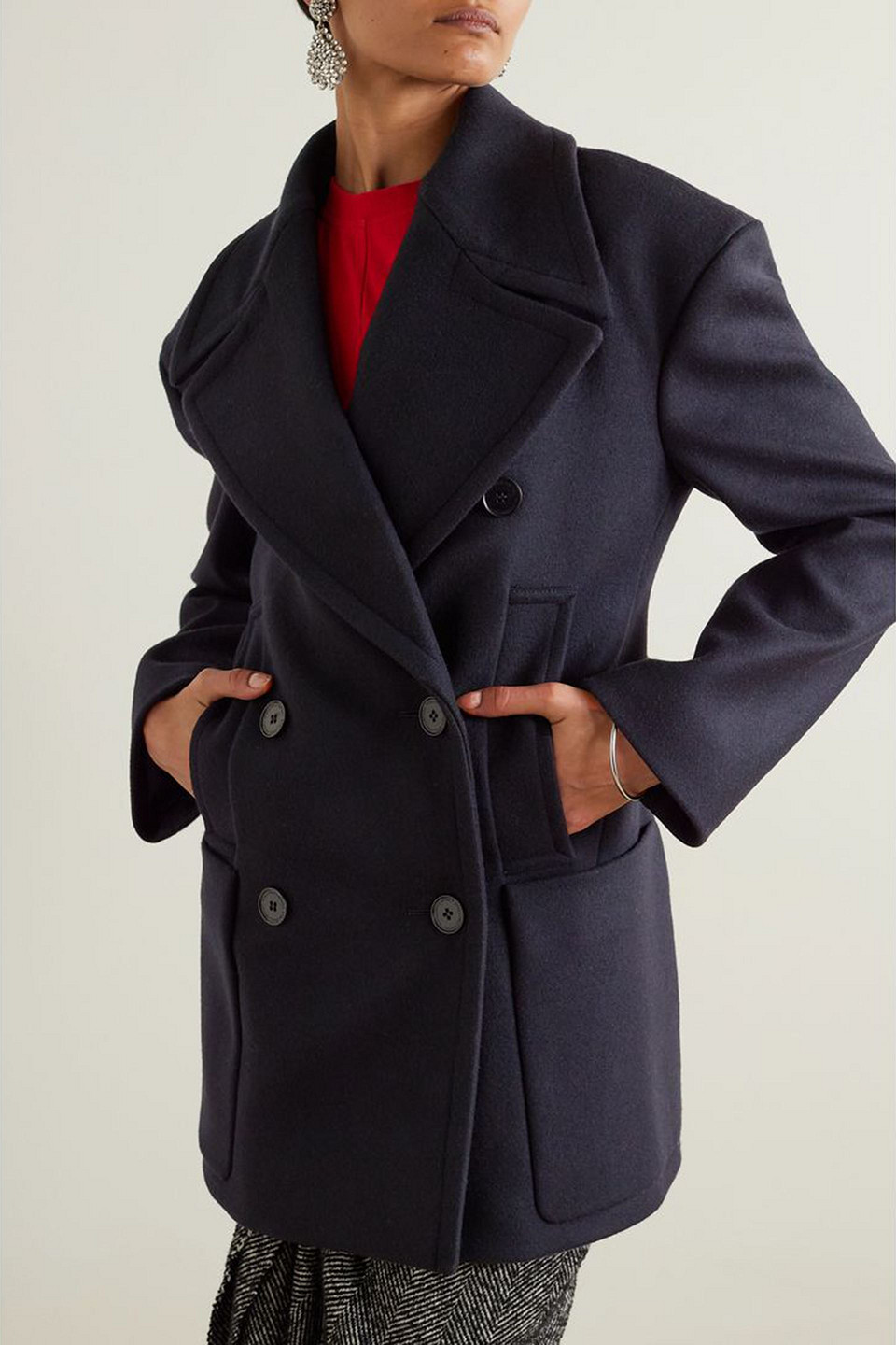  Stella Mccartney - Double-breasted Wool Jacket - Blue - It 34 