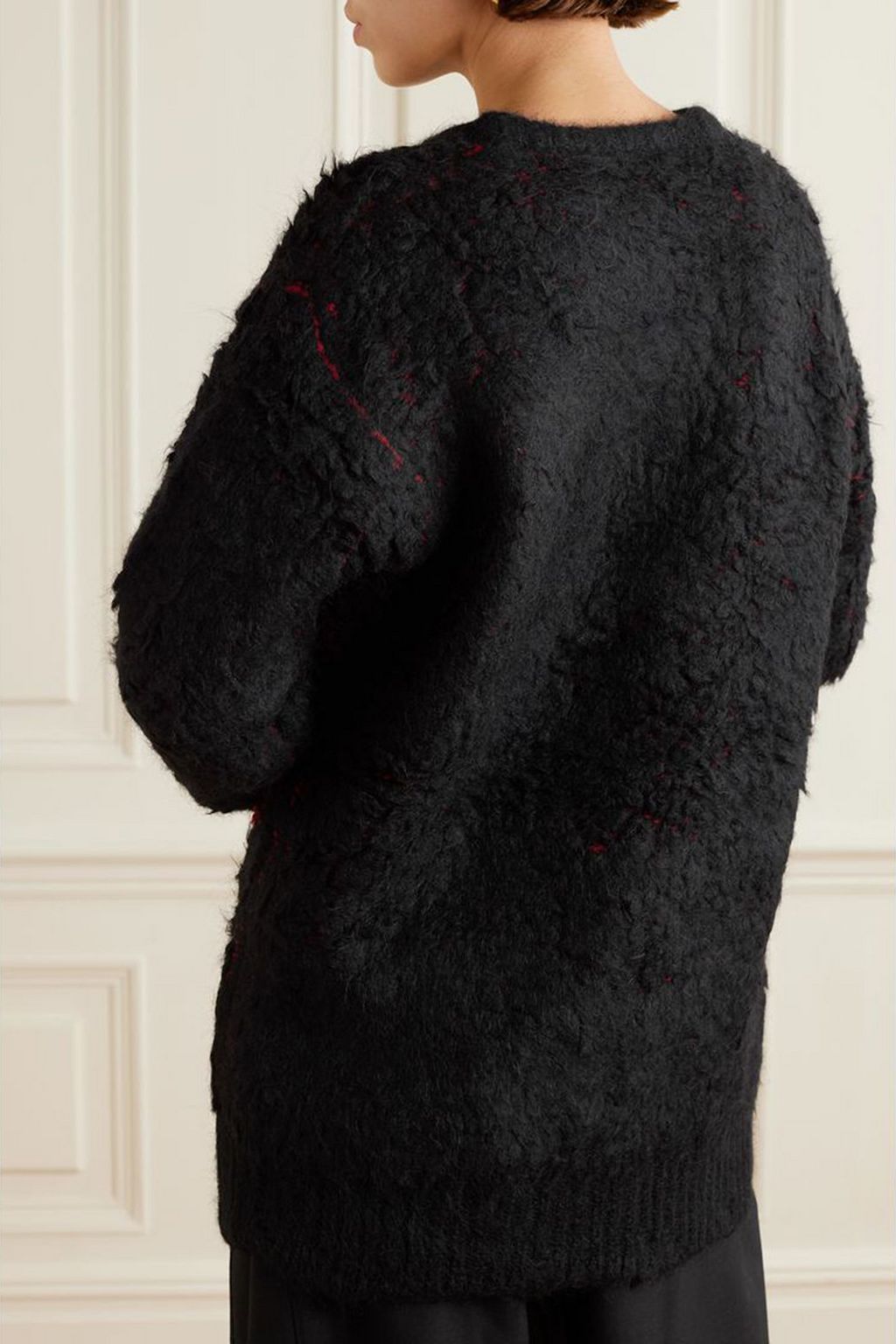 STELLA MCCARTNEY Oversized jacquard-knit alpaca-blend sweater