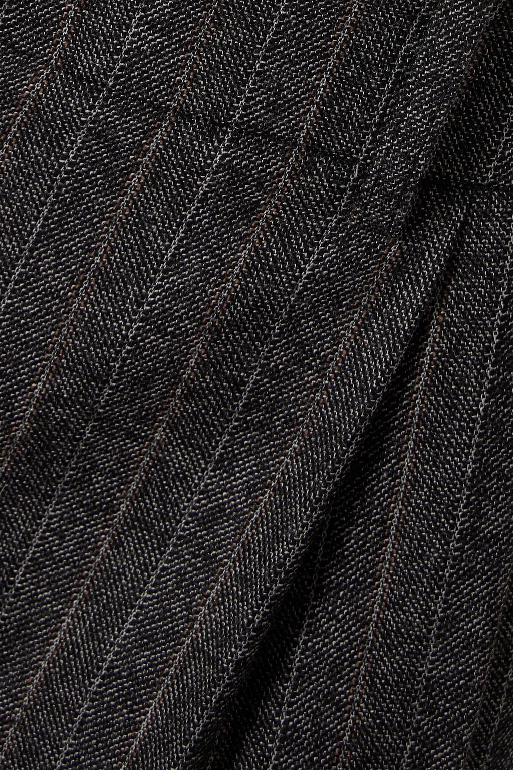 STELLA MCCARTNEY Pleated pinstriped wool tapered pants