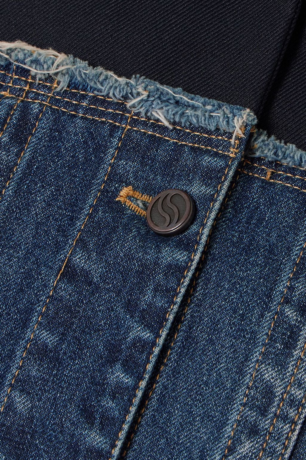 STELLA MCCARTNEY Denim and wool-twill jacket