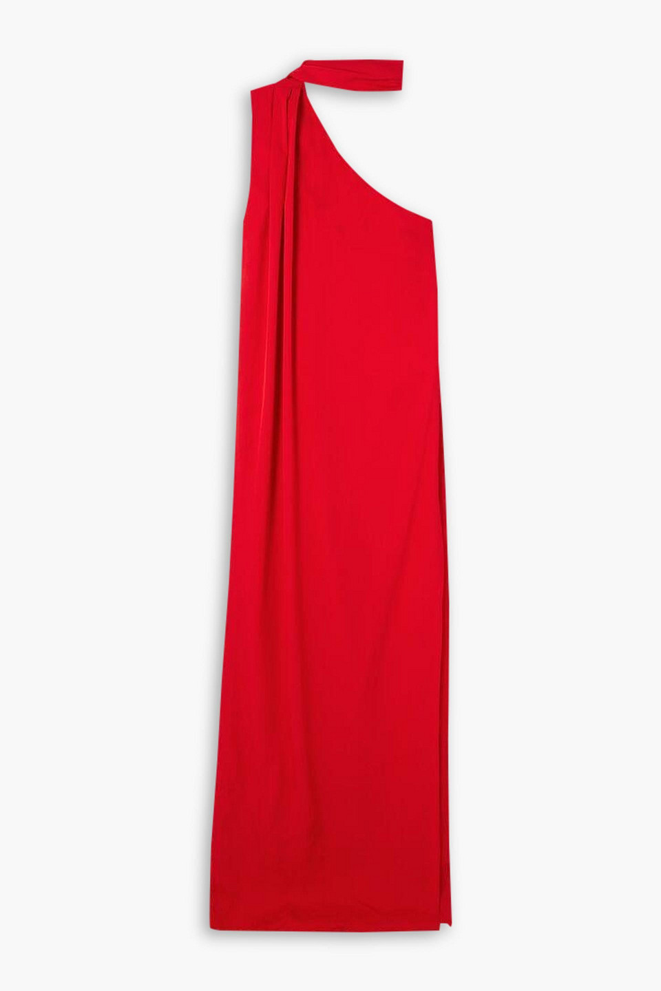 stella mccartney - one-shoulder satin gown - red - it 38