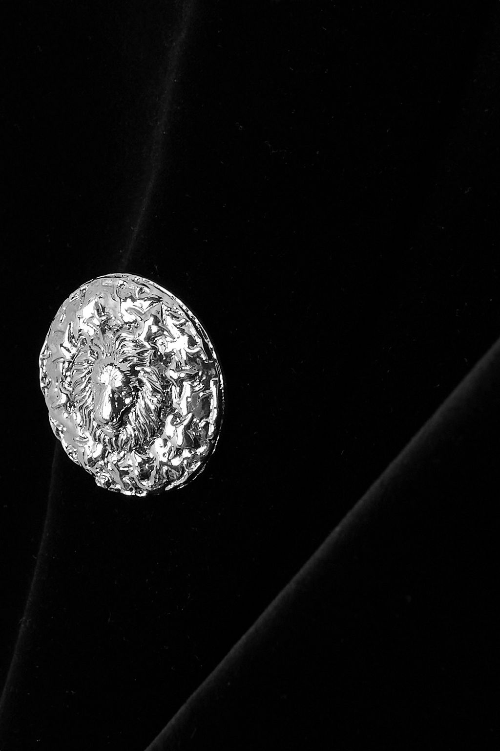BALMAIN Minirock aus Baumwollsamt mit Zierknöpfen