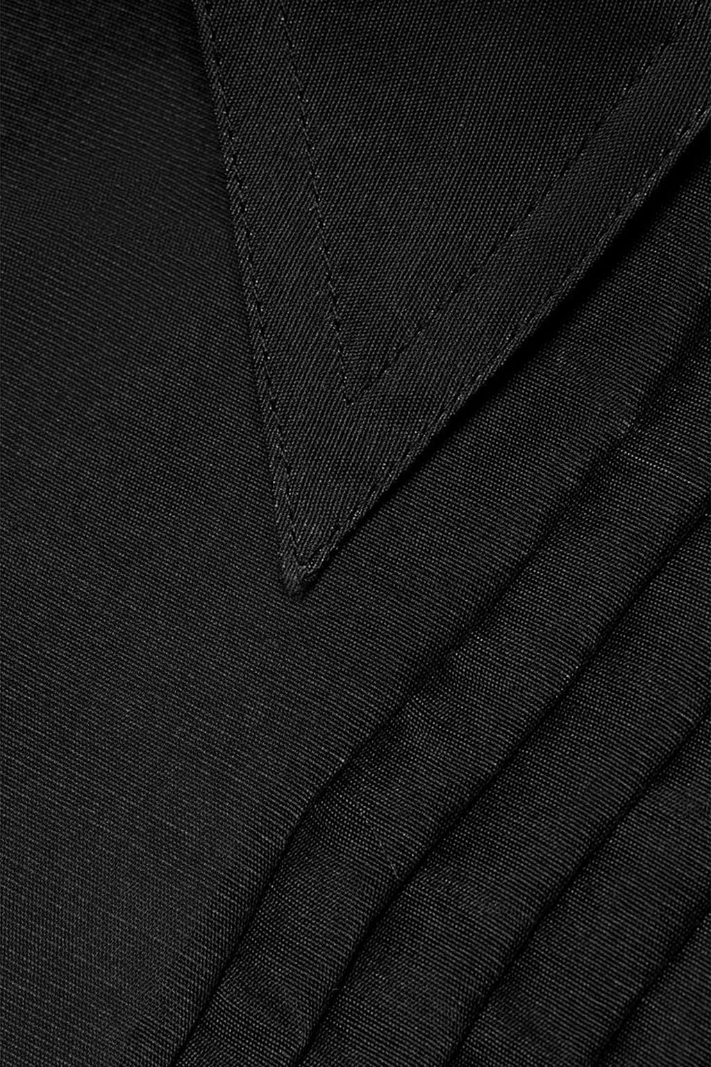 KHAITE Nori pintucked silk-organza shirt
