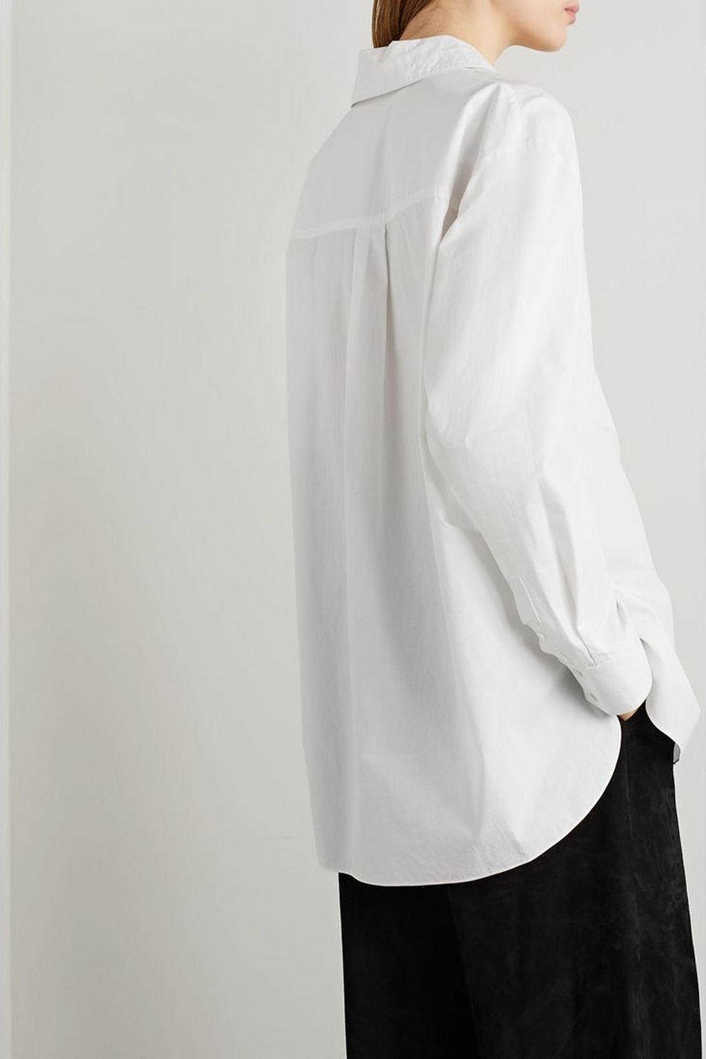 KHAITE Lago cotton-poplin shirt