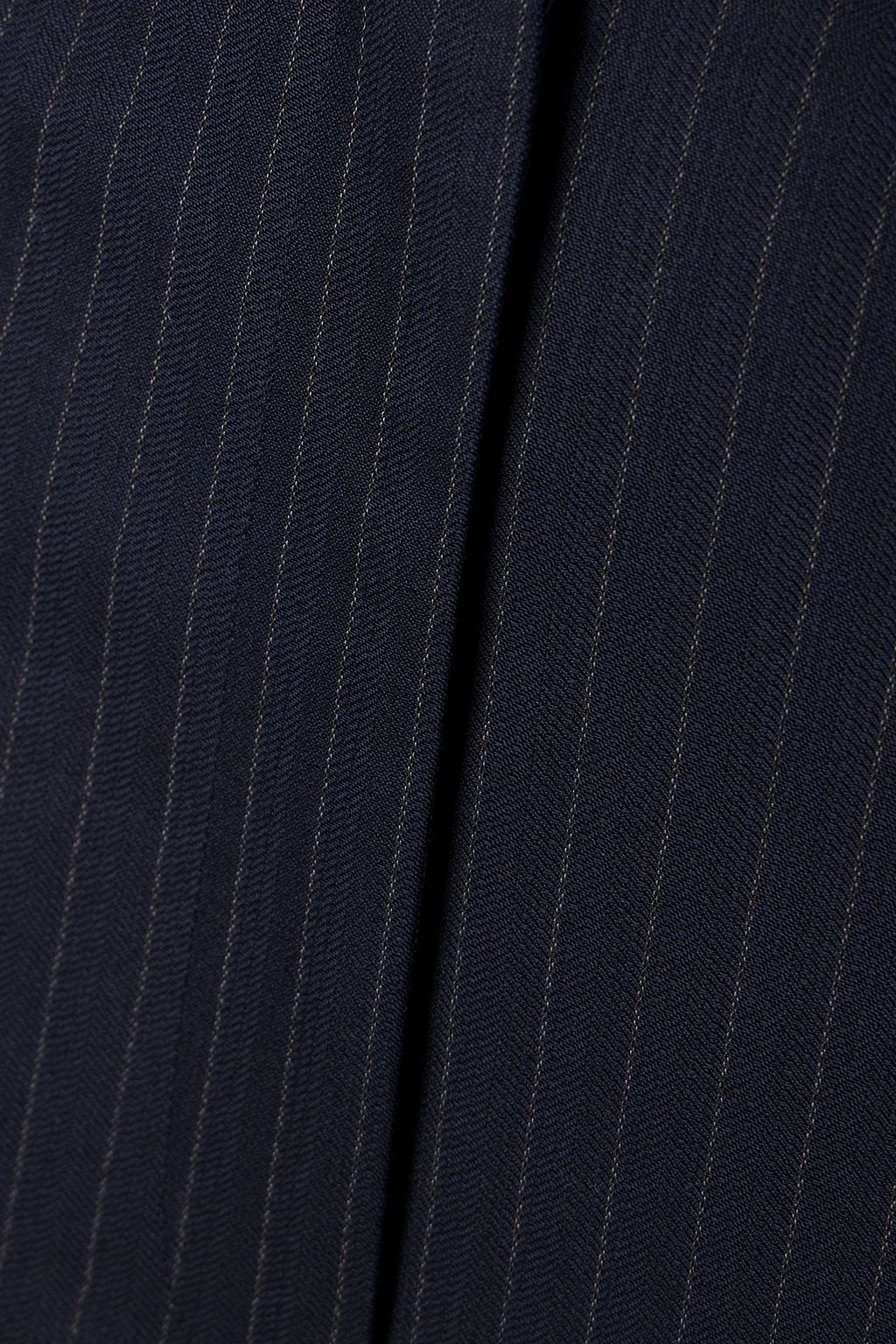 KHAITE Banton pinstriped wool-blend wide-leg pants