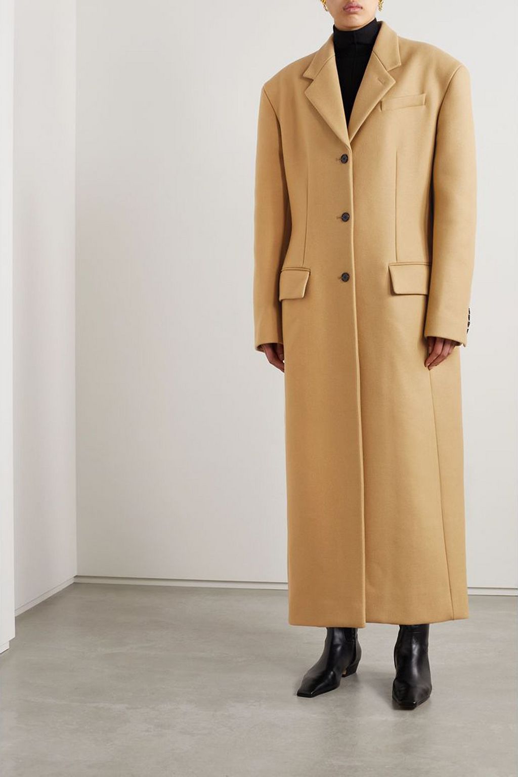 KHAITE Bontin wool-blend felt coat