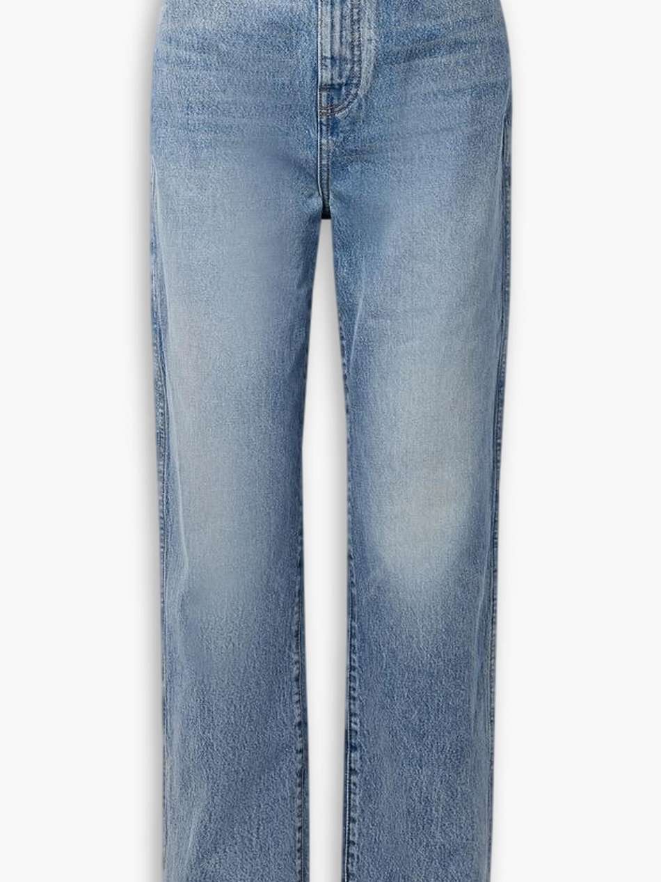 albi high-rise straight-leg jeans