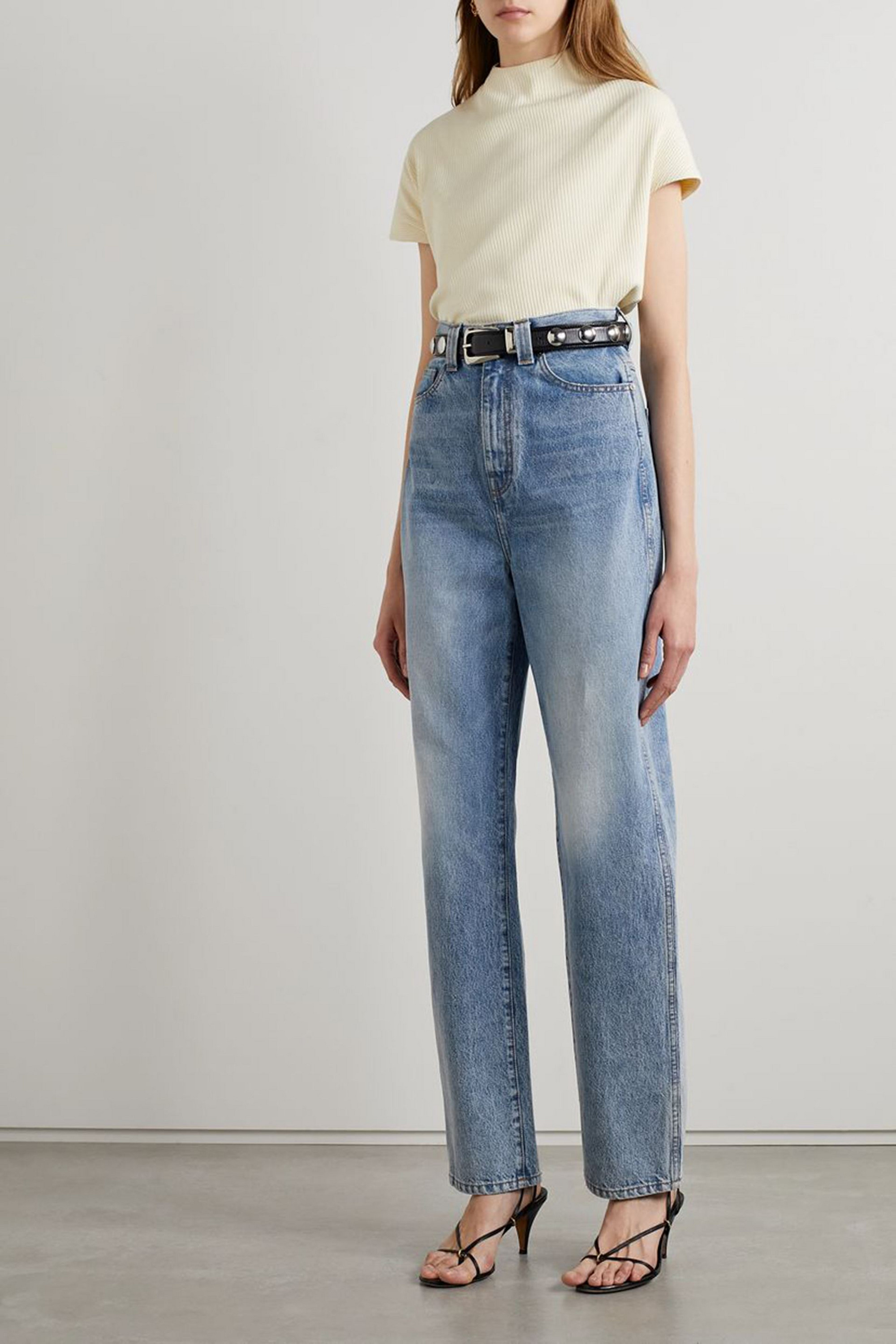 KHAITE Albi high-rise straight-leg jeans