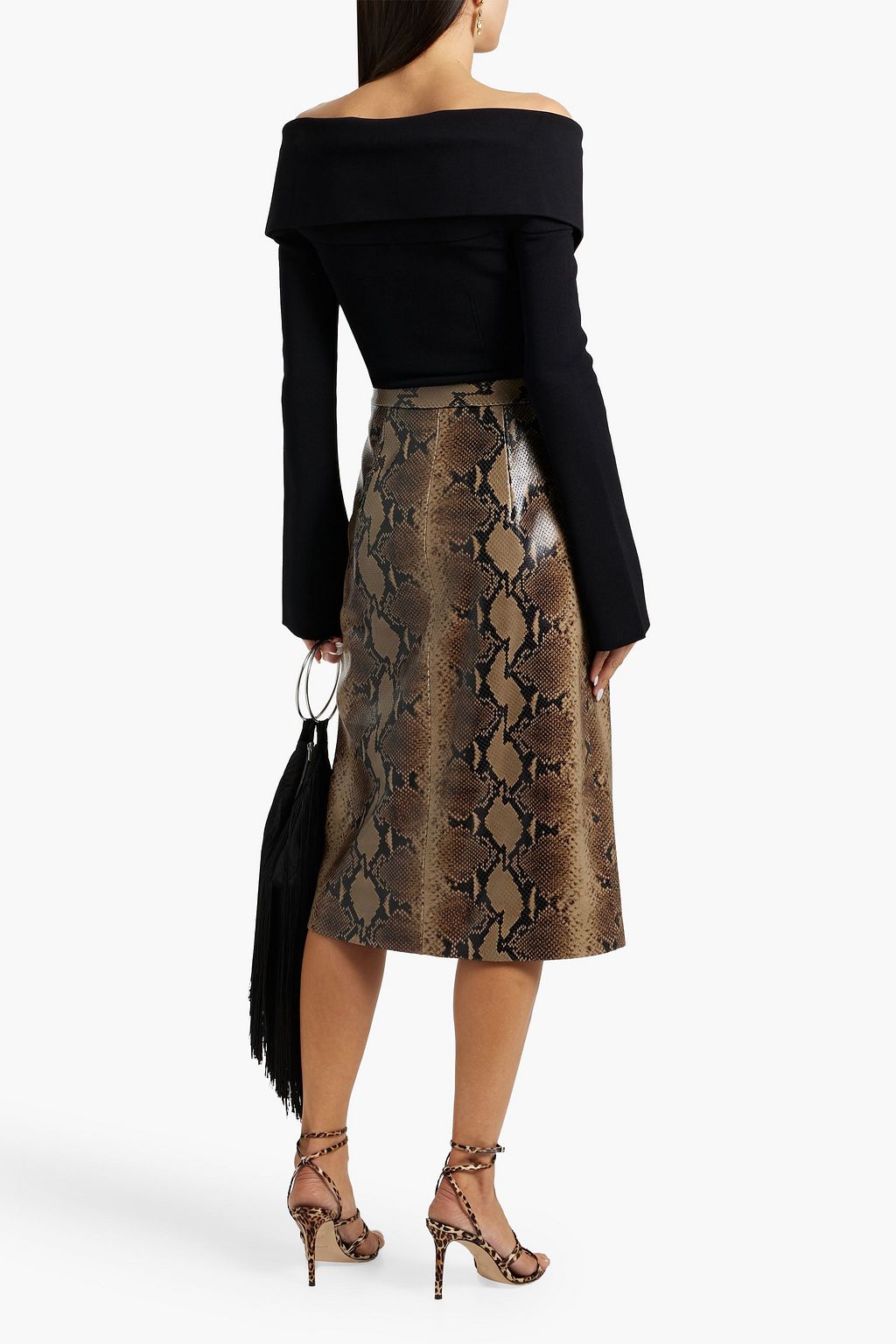 KHAITE Sevyn off-the-shoulder knitted top