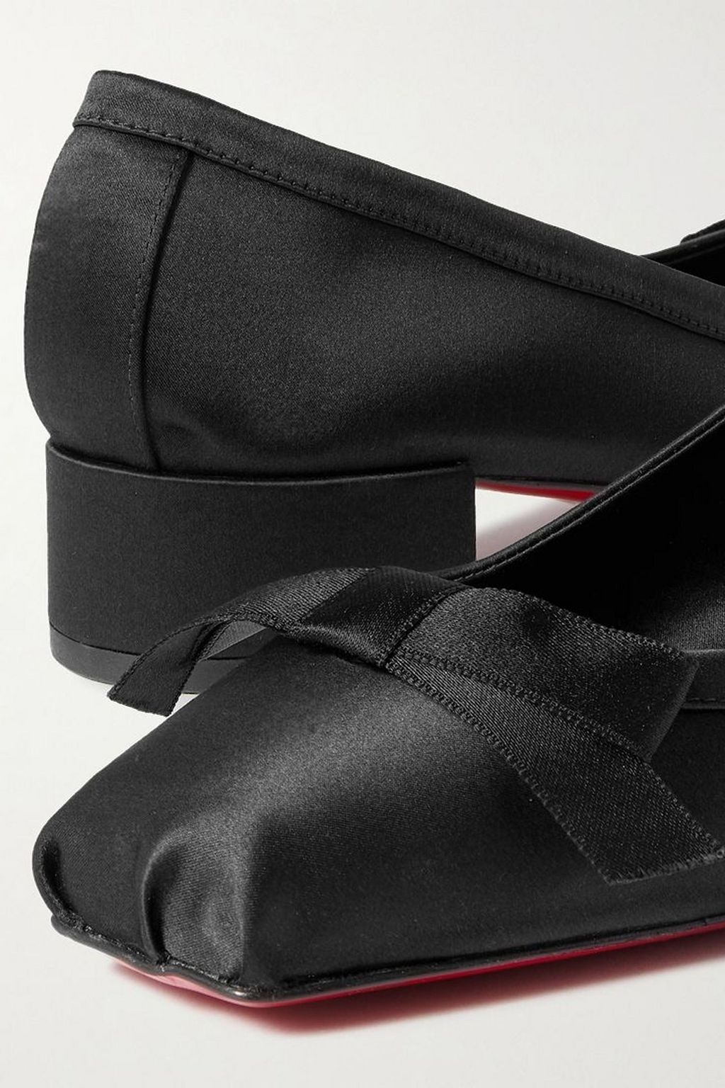 CHRISTIAN LOUBOUTIN Mamaflirt 30 bow-detailed satin pumps