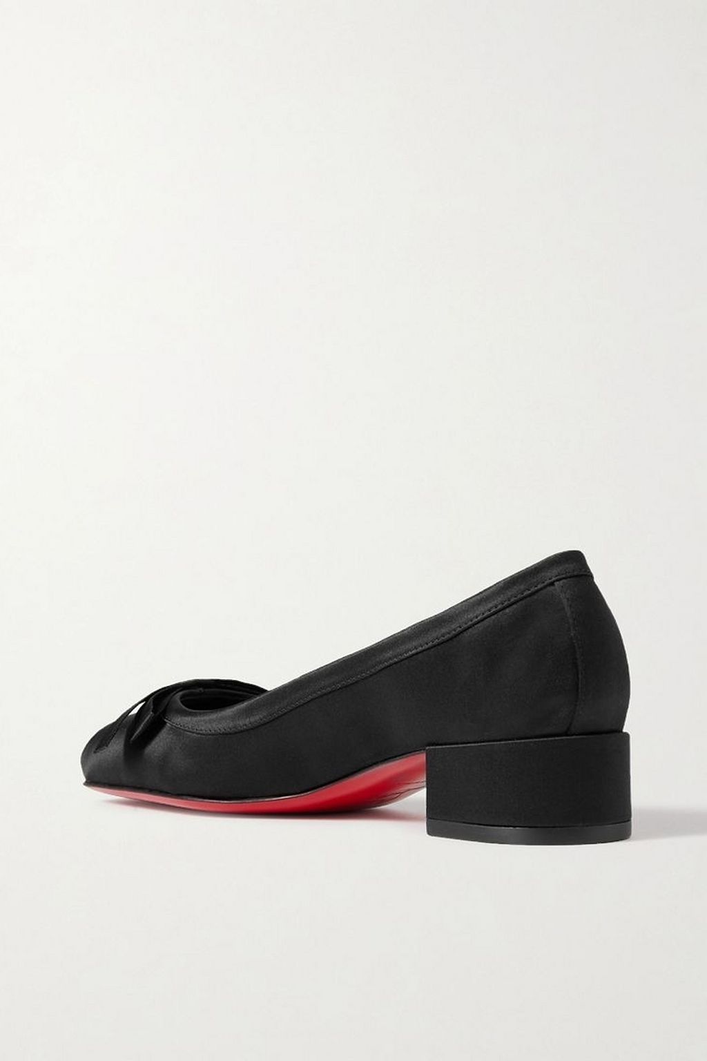 CHRISTIAN LOUBOUTIN Mamaflirt 30 bow-detailed satin pumps