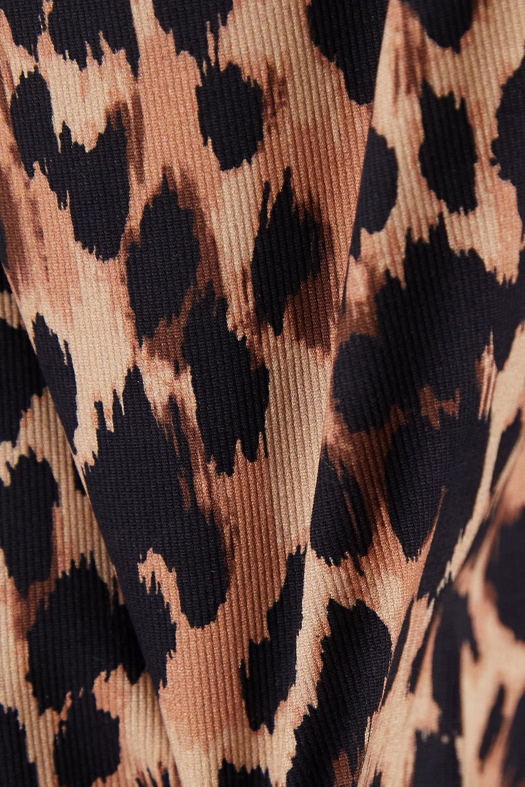 RACIL Nimaya cropped  leopard-print cotton-blend poplin halterneck top
