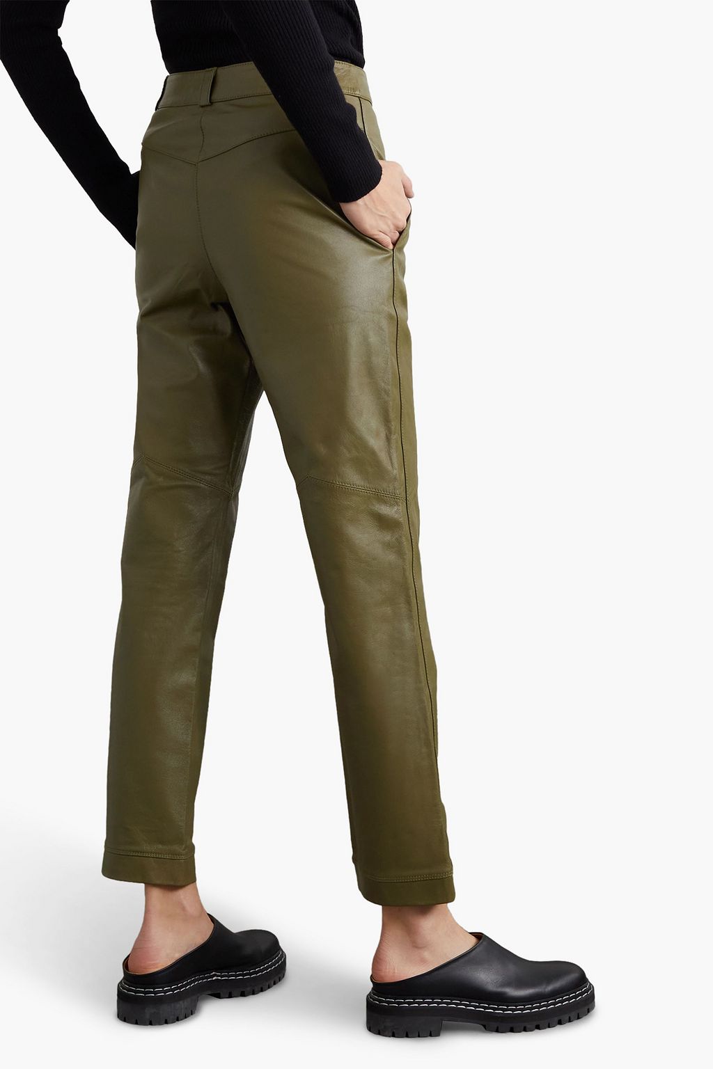 LVIR Leather straight-leg pants