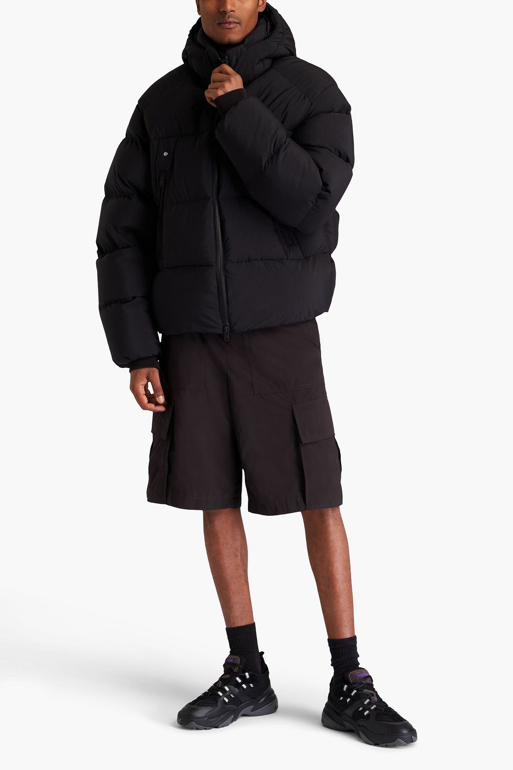 Y-3 Puff quilted shell down jacket