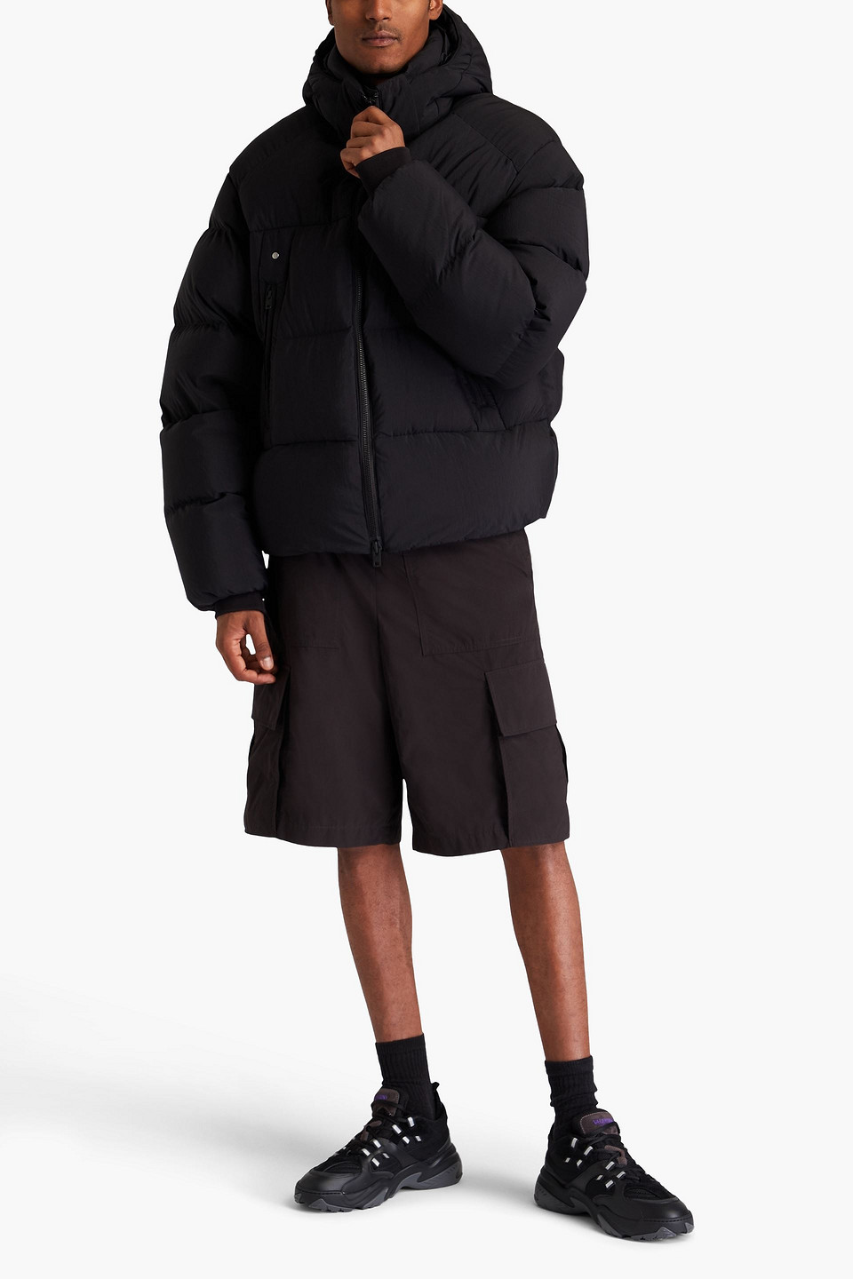  Y-3 - Puff Daunenjacke Aus Gestepptem Shell - Schwarz - L 