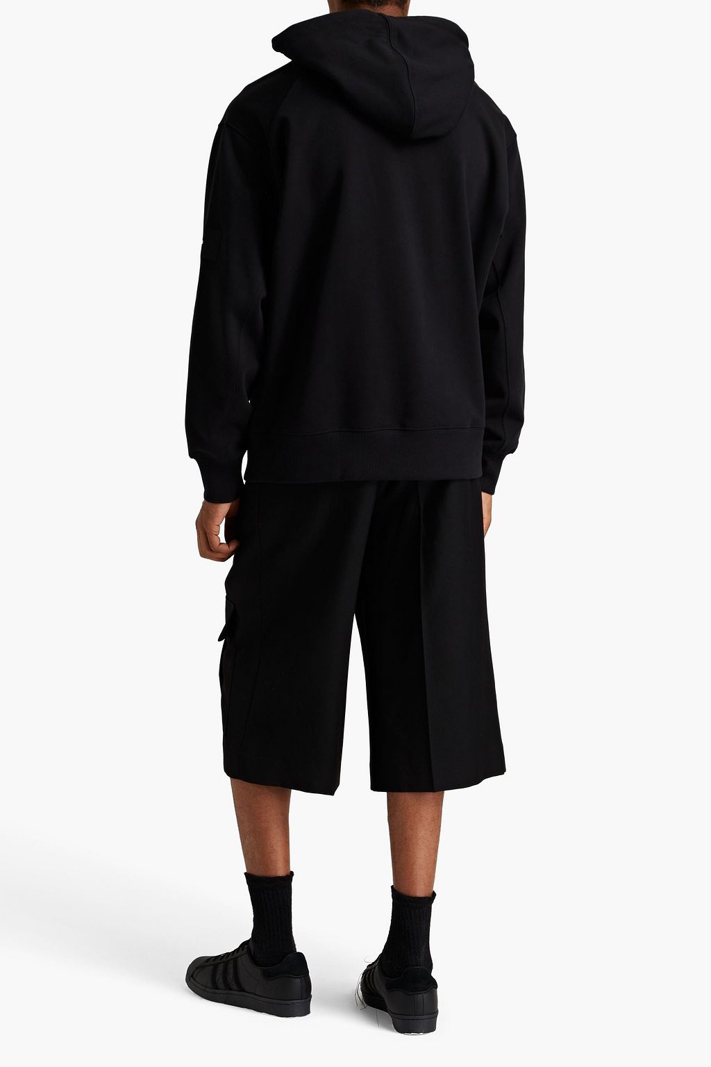 Y-3 French cotton-terry drawstring hoodie