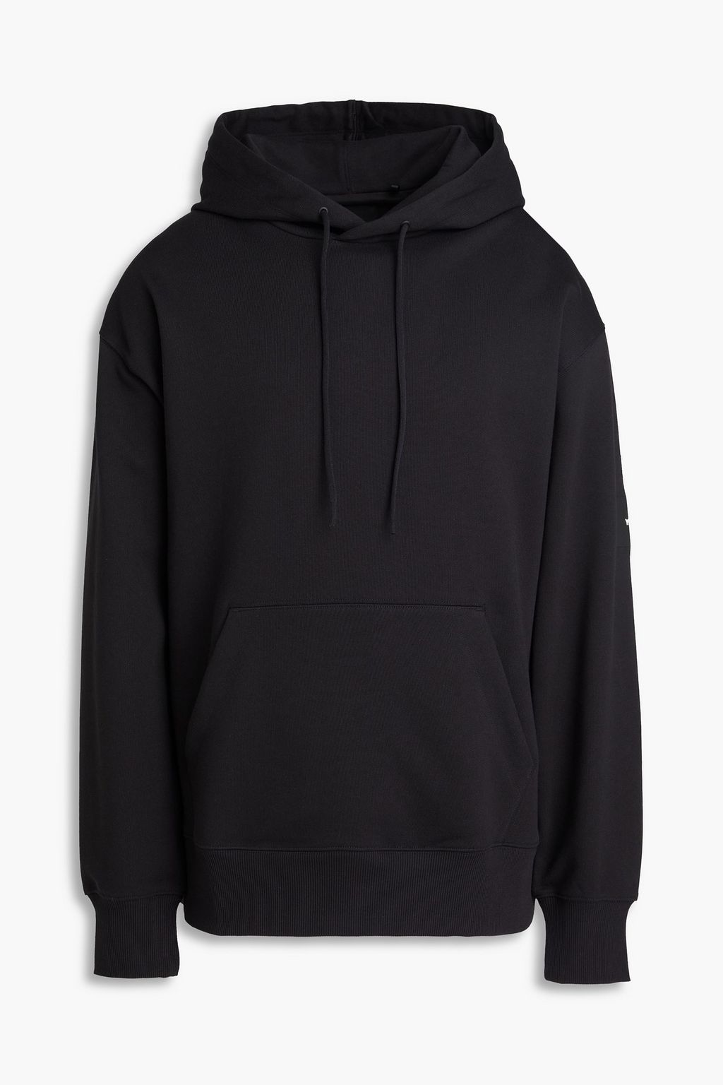 Y 3 French cotton terry drawstring hoodie THE OUTNET