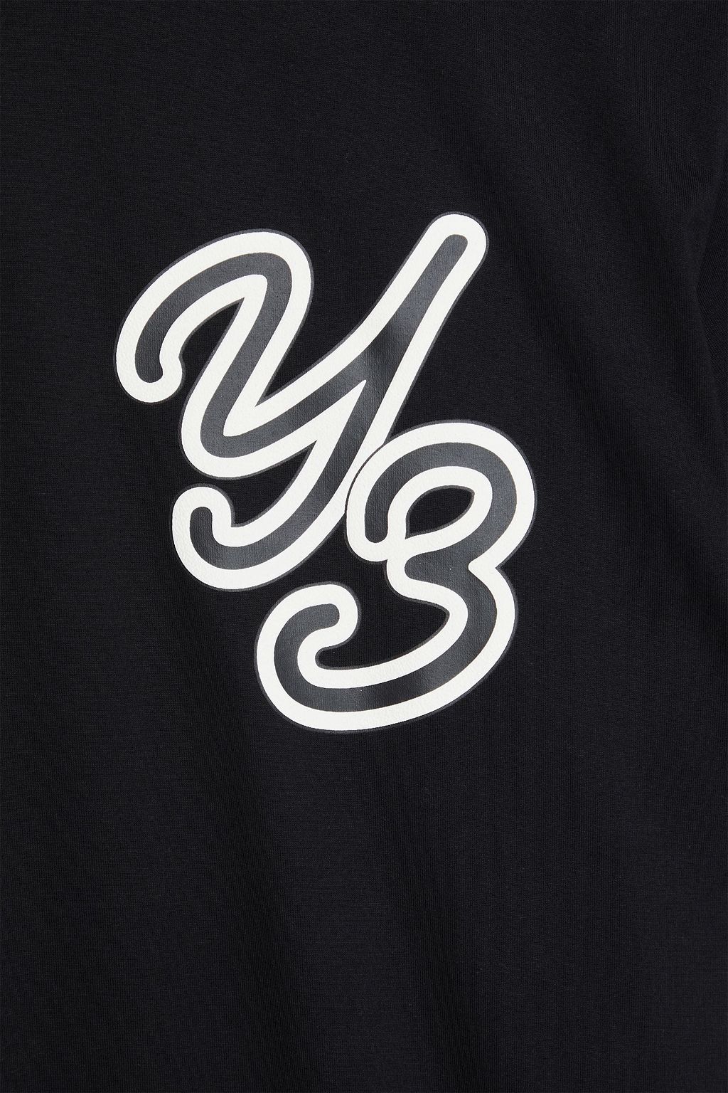 Y-3 تي شيرت من الجيرسي والقطن بطبعات