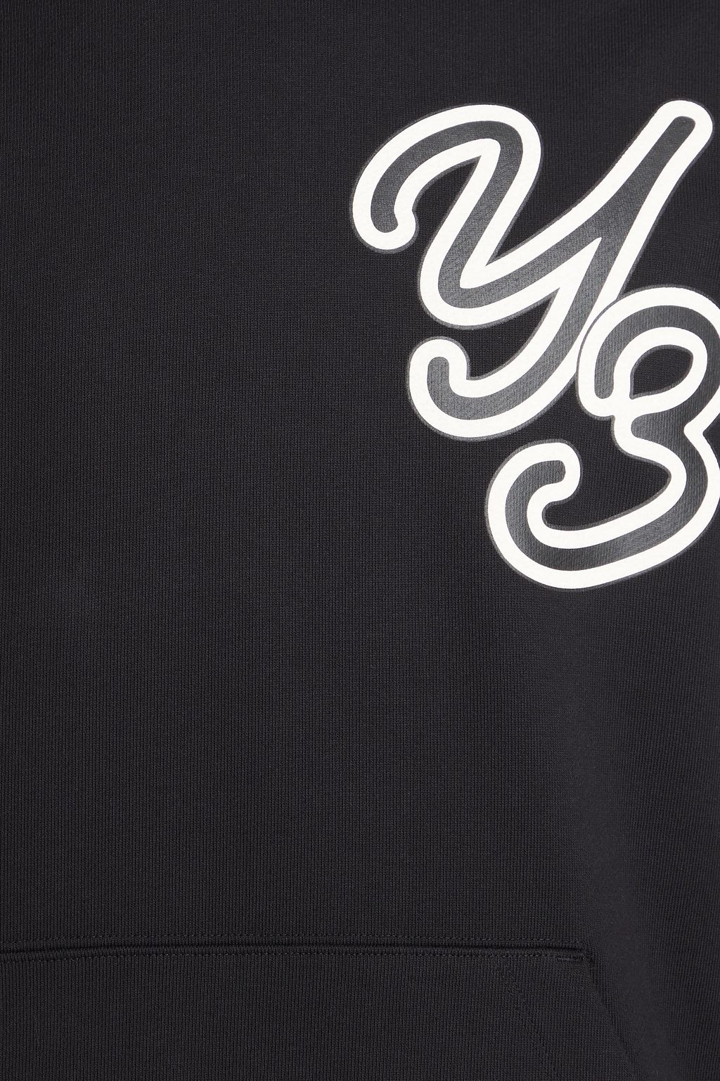 Y-3 Logo-print French cotton-terry hoodie