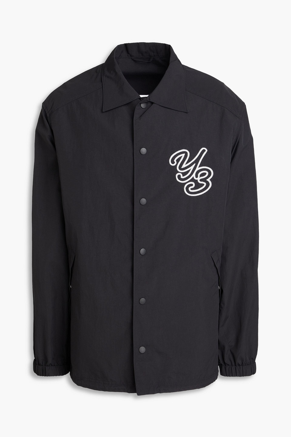 Y-3 - Embroidered shell jacket - Black - L