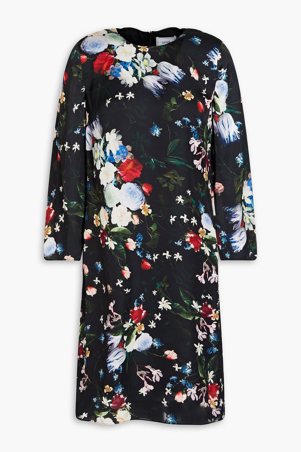 Emma floral-print satin mini dress