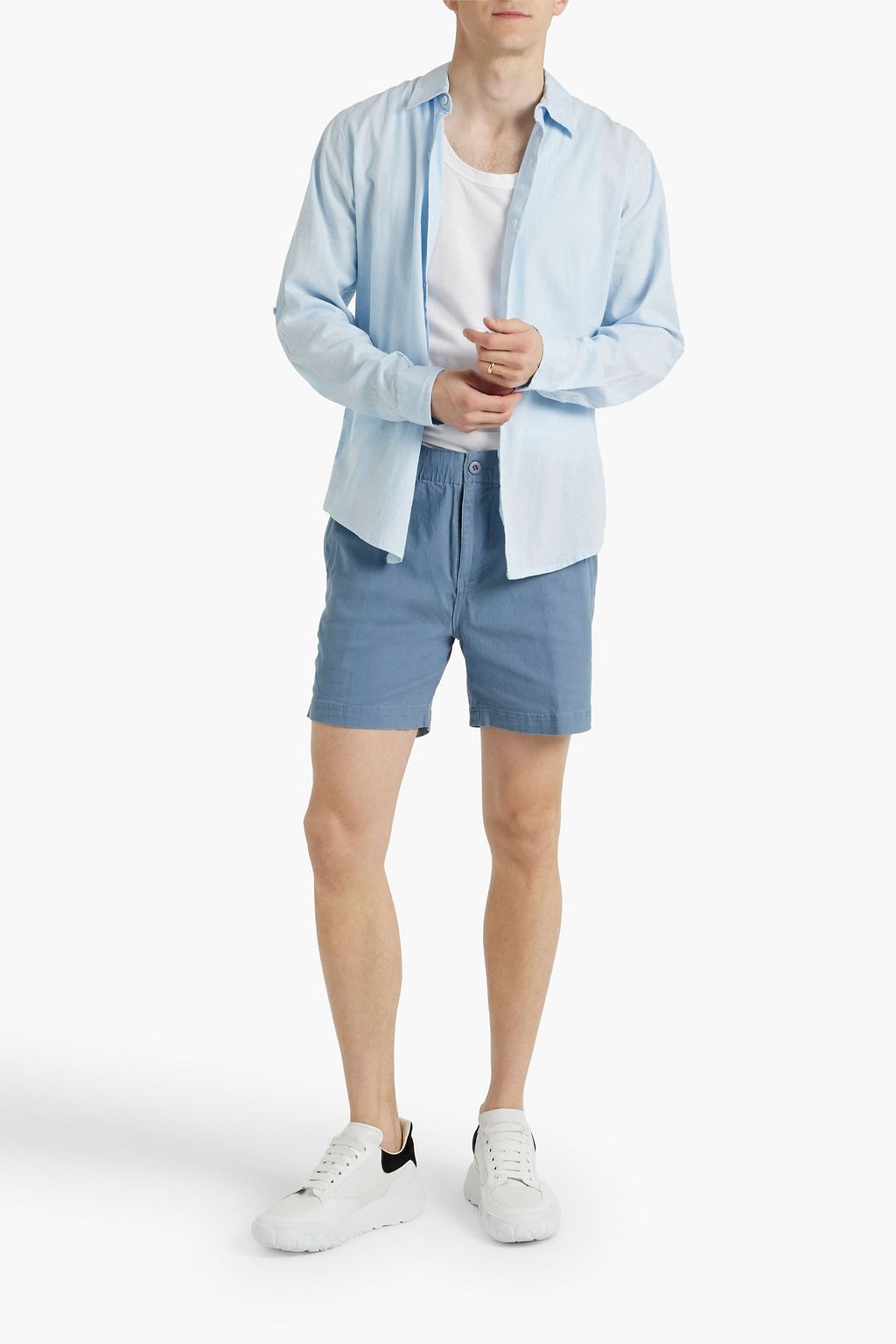 ONIA Linen-blend shirt