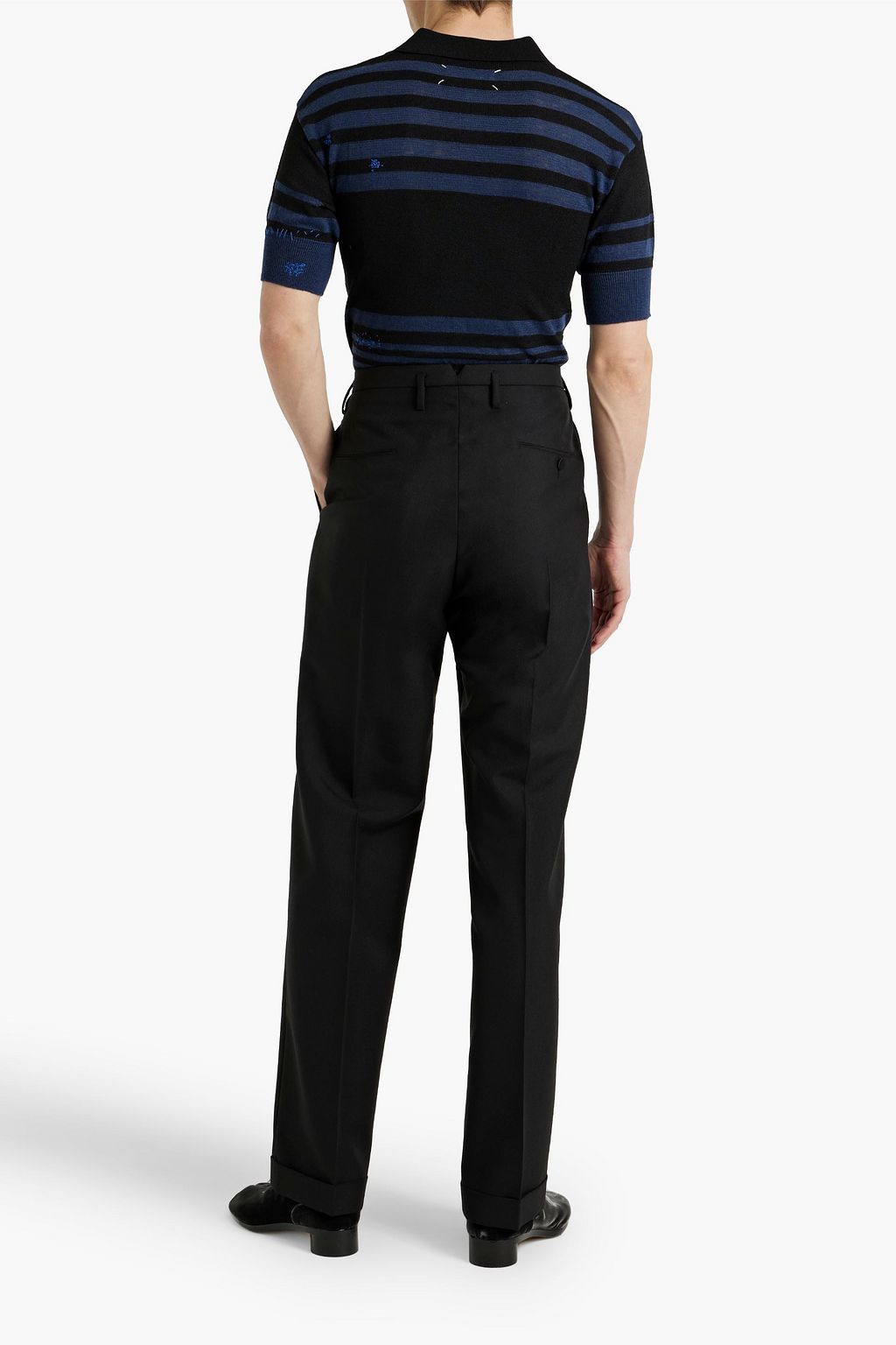 MAISON MARGIELA Grain de poudre wool and mohair-blend pants