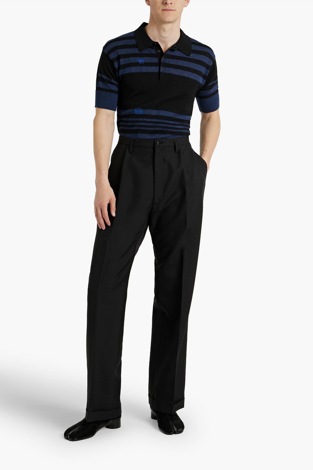 MAISON MARGIELA Grain de poudre wool and mohair-blend pants