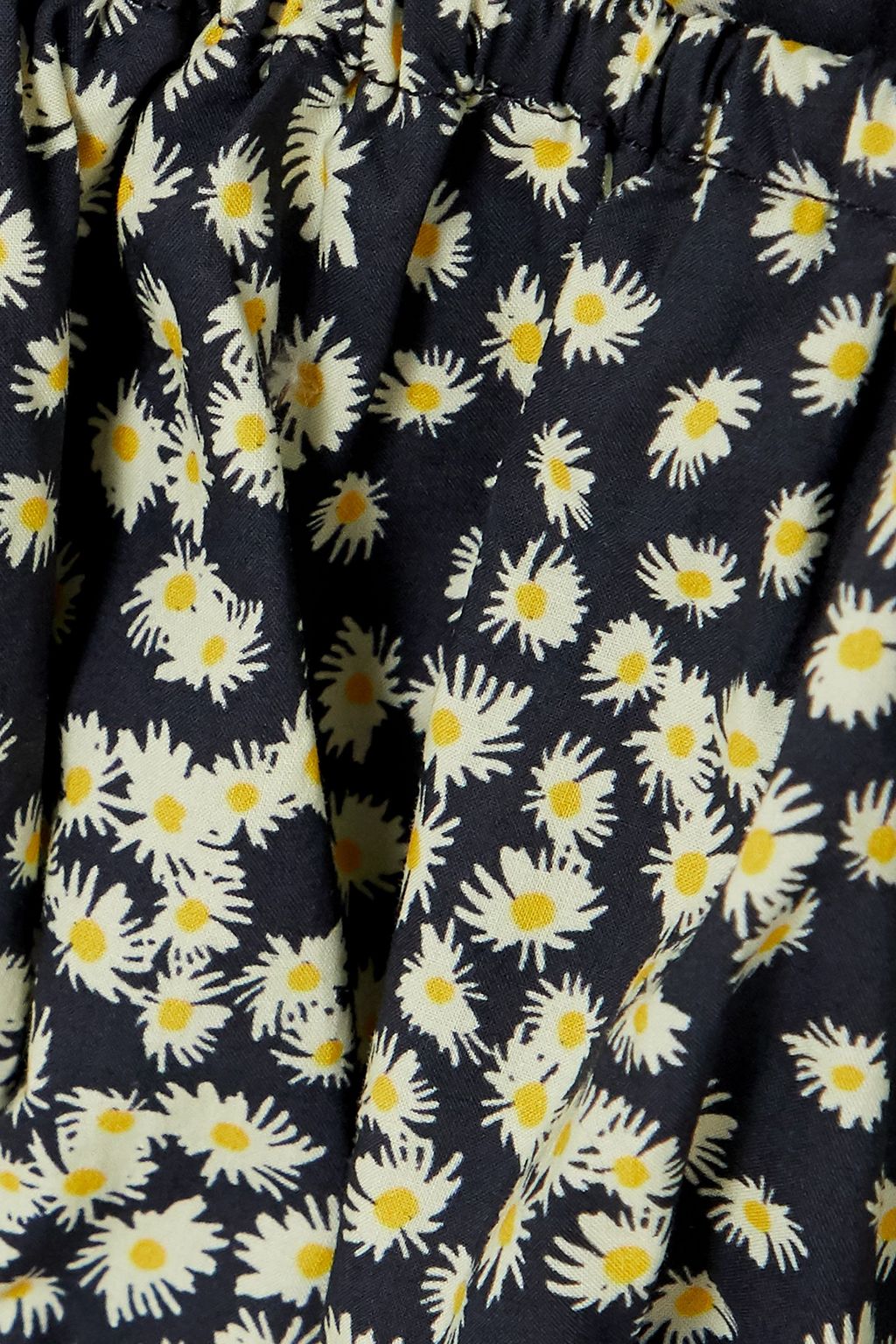 MATTEAU Cropped floral-print cotton-poplin top