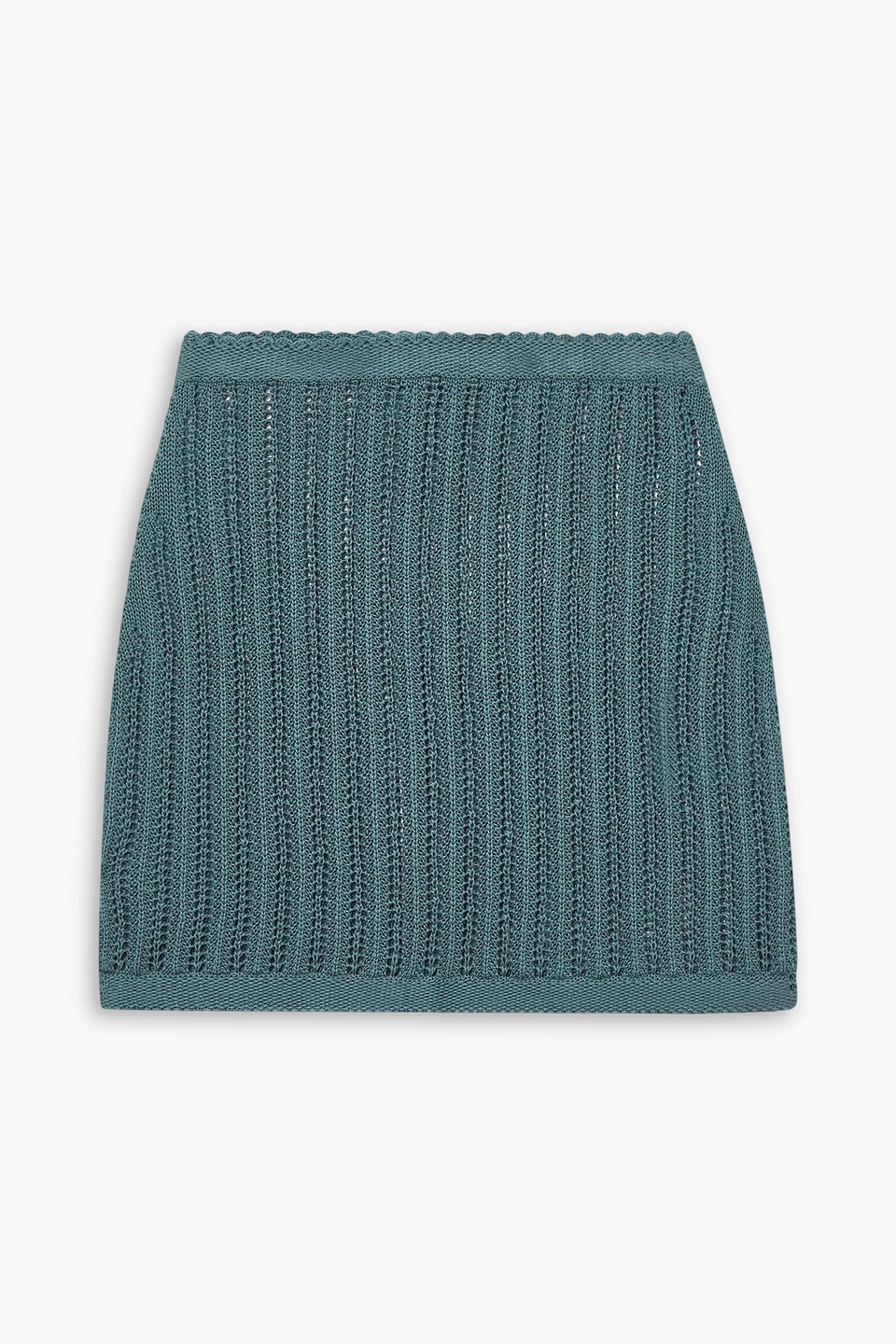 Mirana crocheted Pima cotton mini skirt