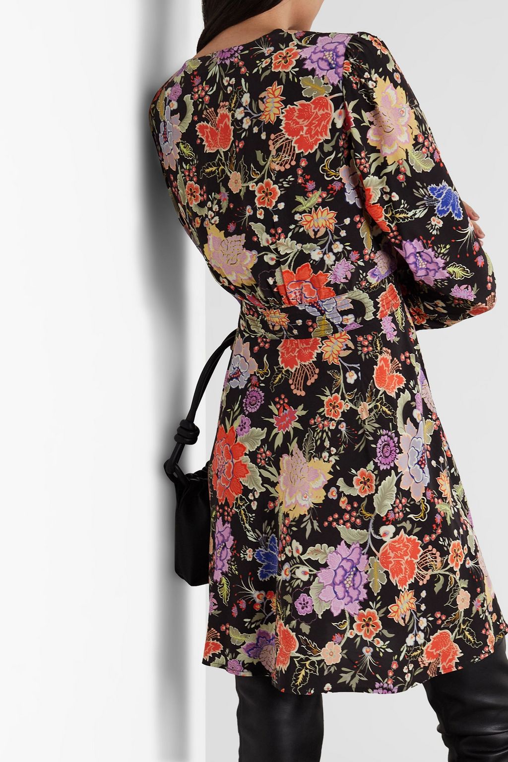 RIXO Jules floral-print crepe de chine mini dress