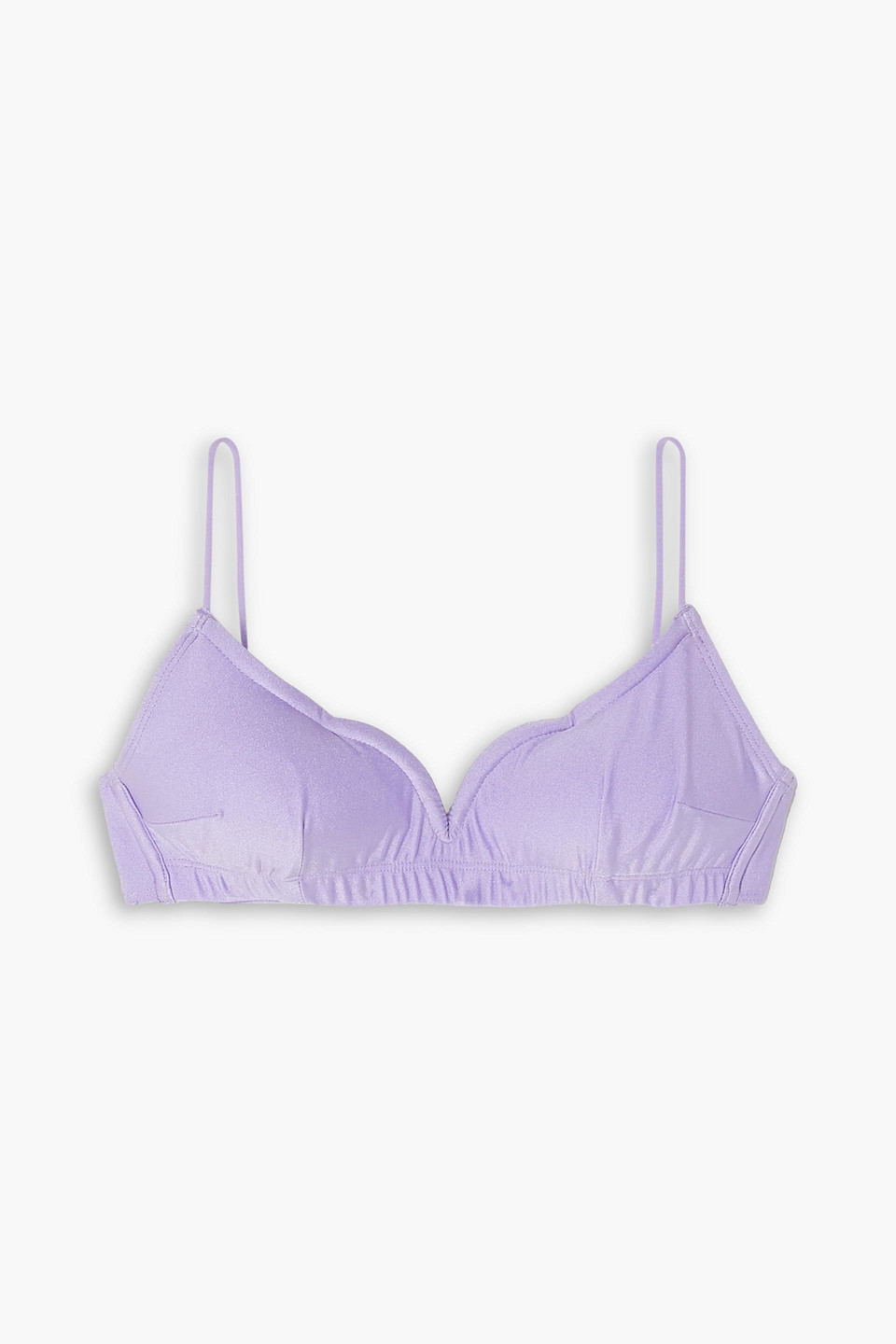 Leslie Amon Caro Bikini Top In Lavender