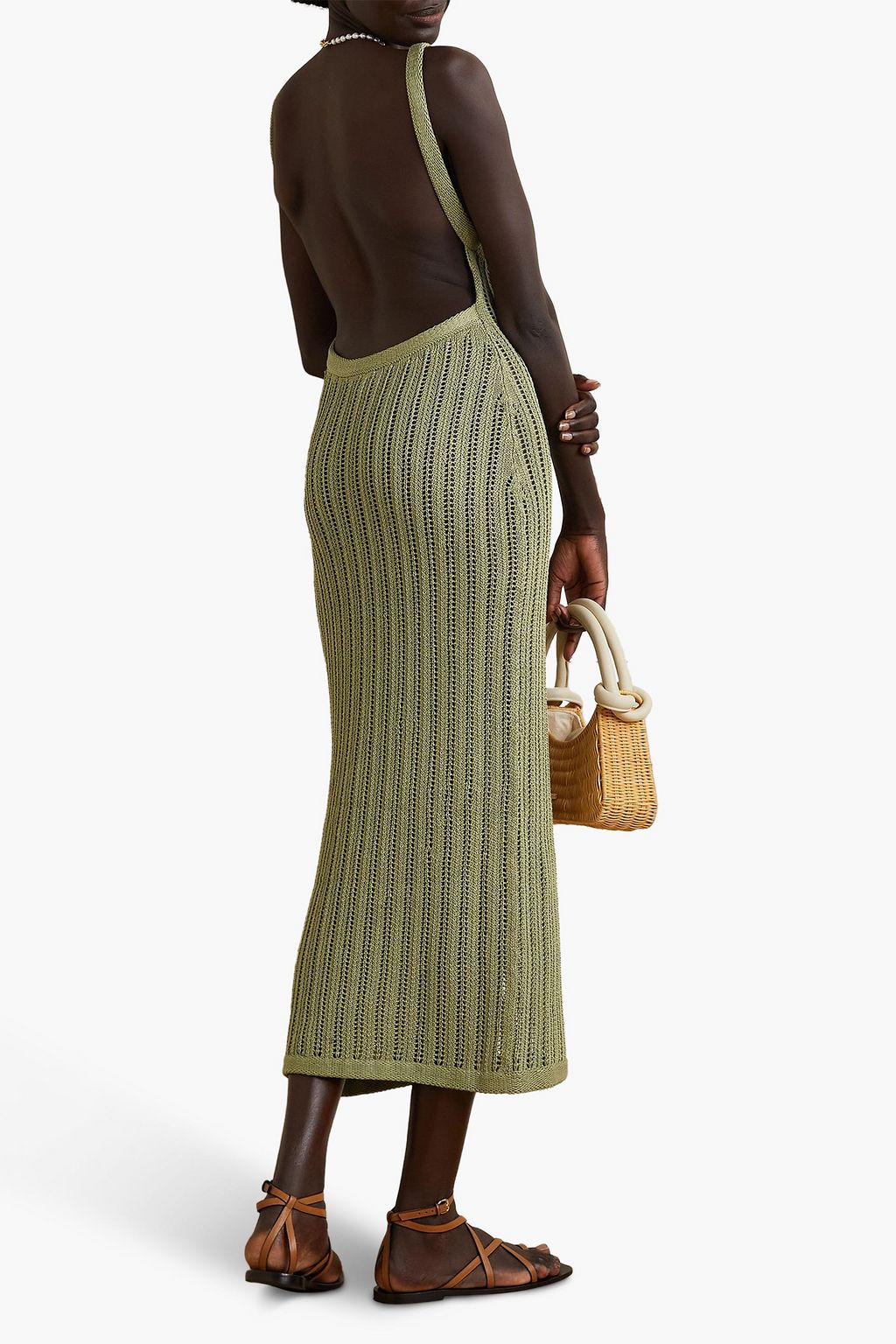 SAVANNAH MORROW North open-back crocheted Pima cotton maxi dress | THE ...