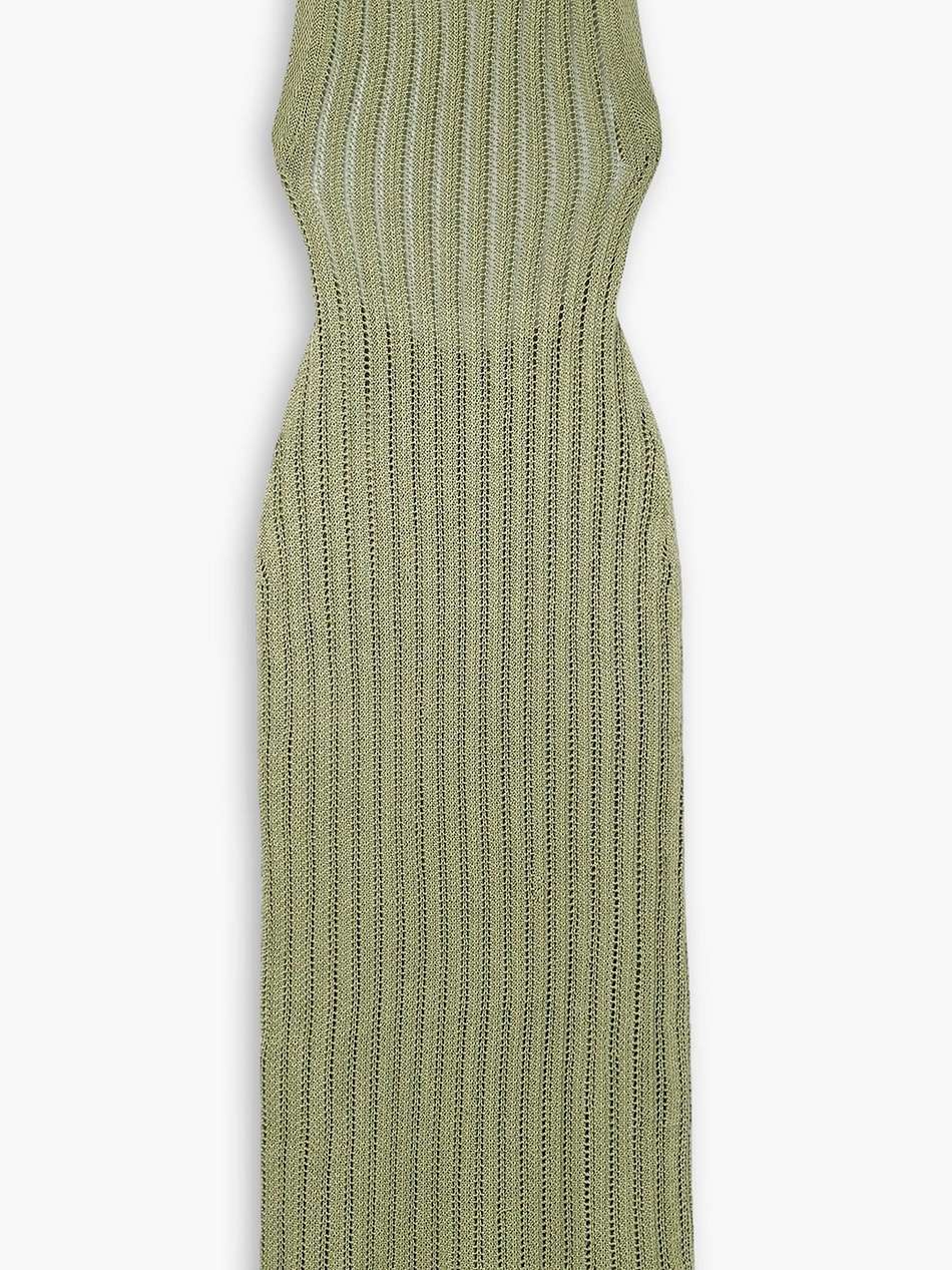 north open-back crocheted pima cotton maxi dress