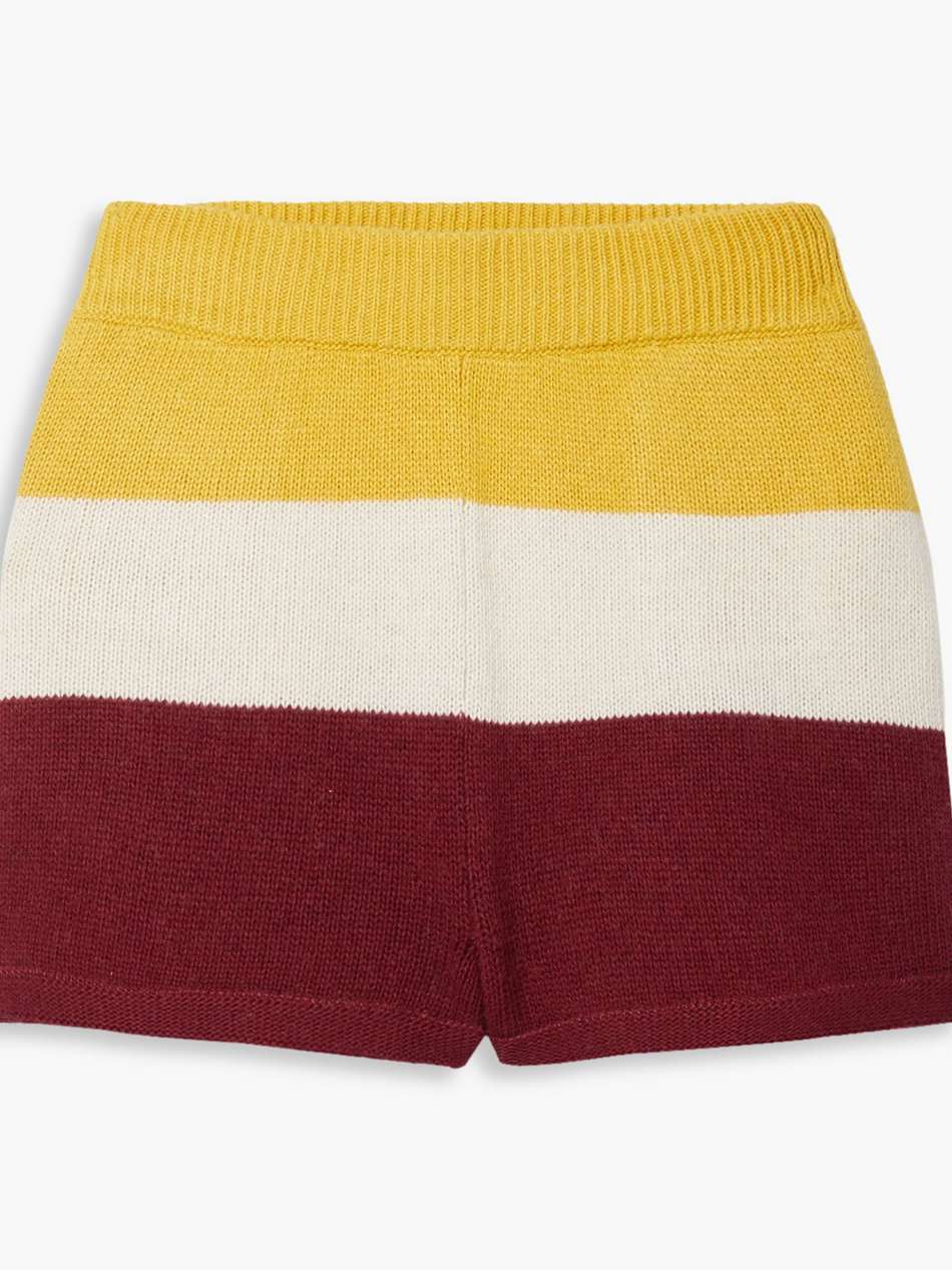 jasper striped knitted shorts