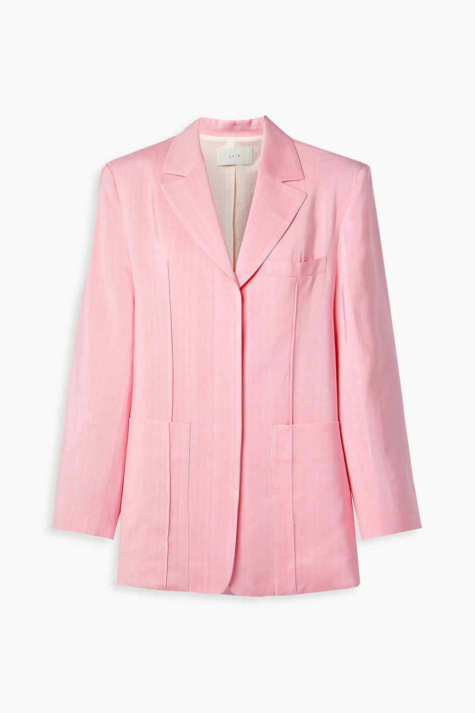 Lvir Woven Blazer In Baby Pink